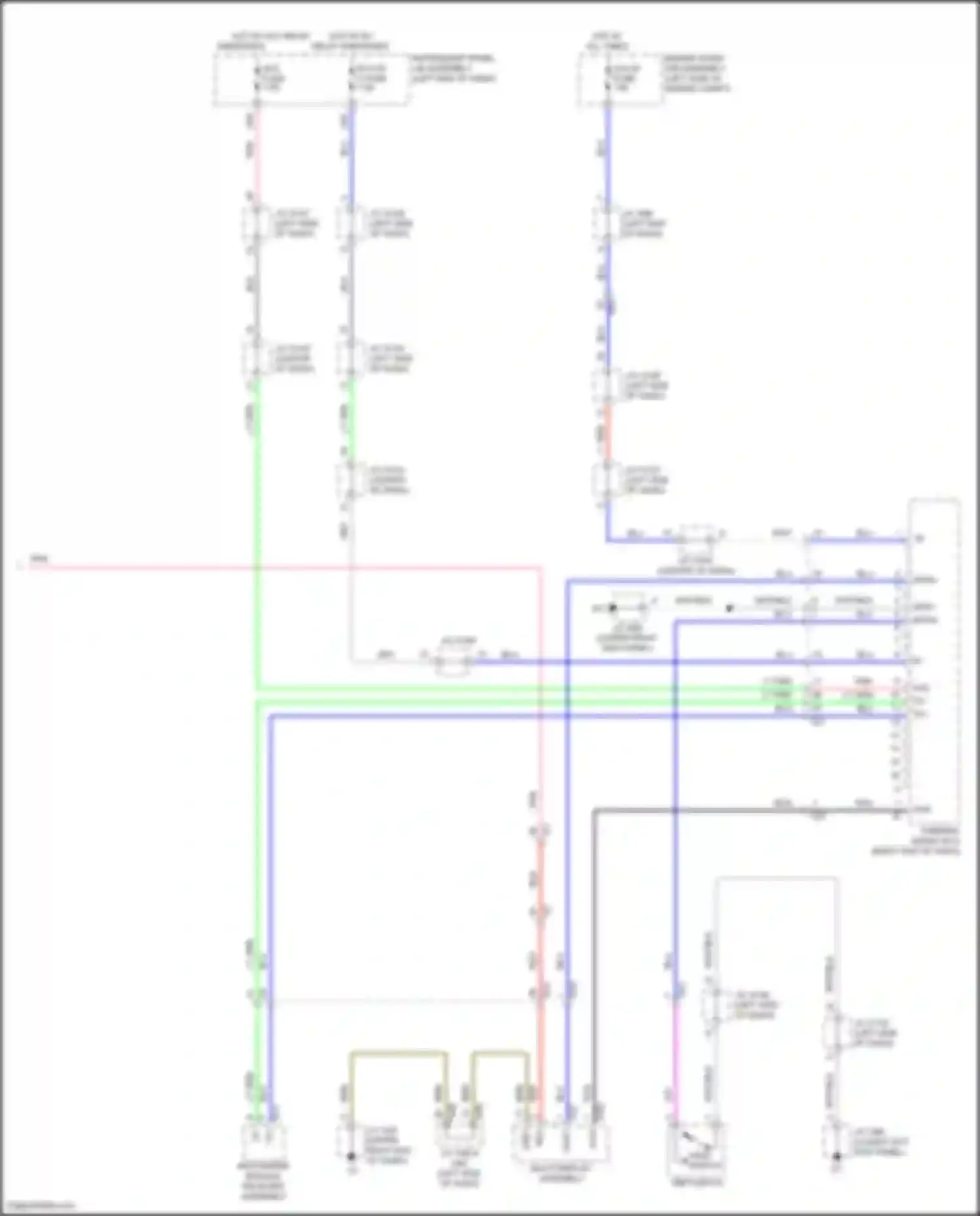 Wiring diagram parking assist ecu for Lexus GX J150 facelift 2 (2019-2023) (3 of 6)