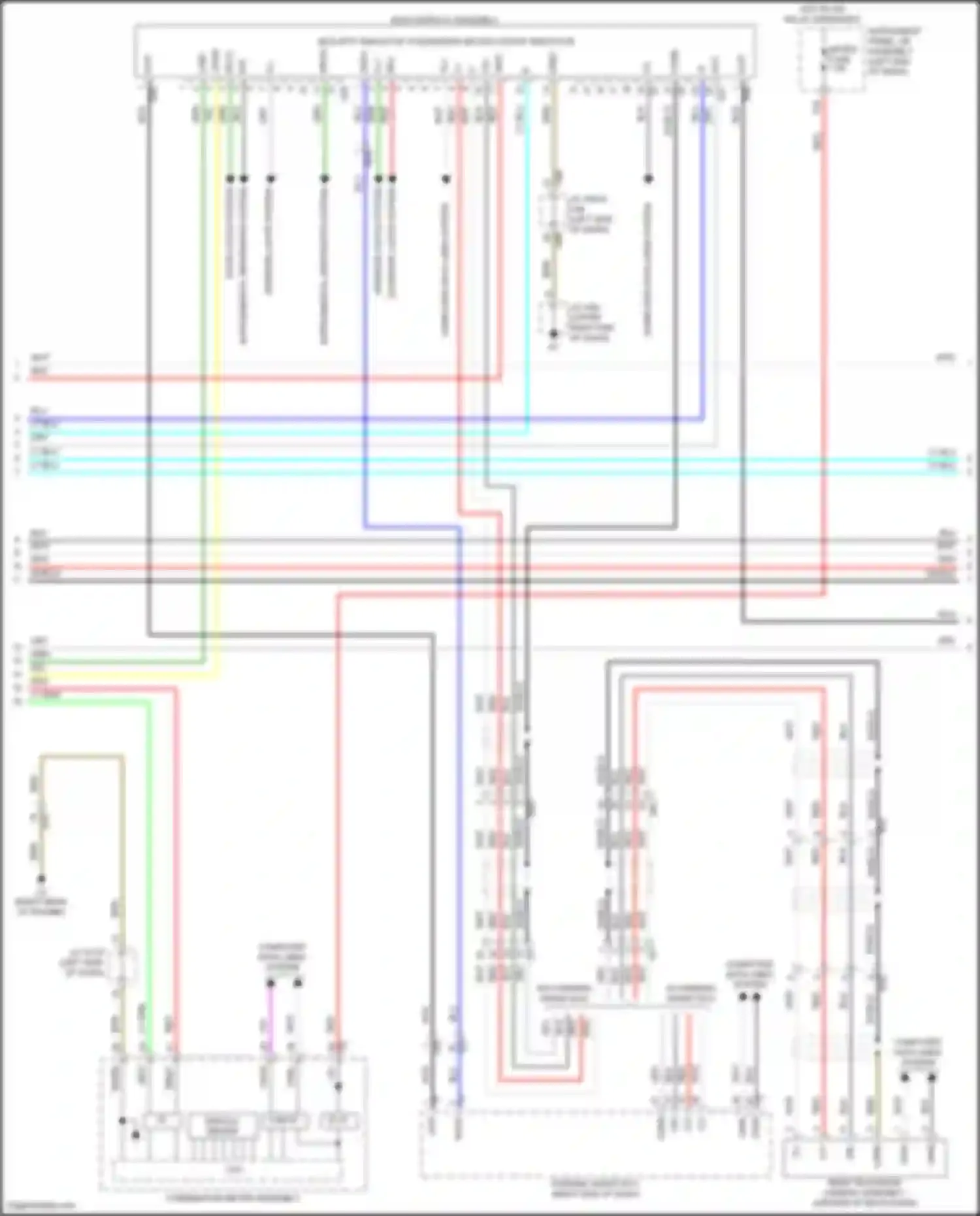 Wiring diagram rear television camera assembly for Lexus GX J150 facelift 2 (2019-2023) (2 of 7)