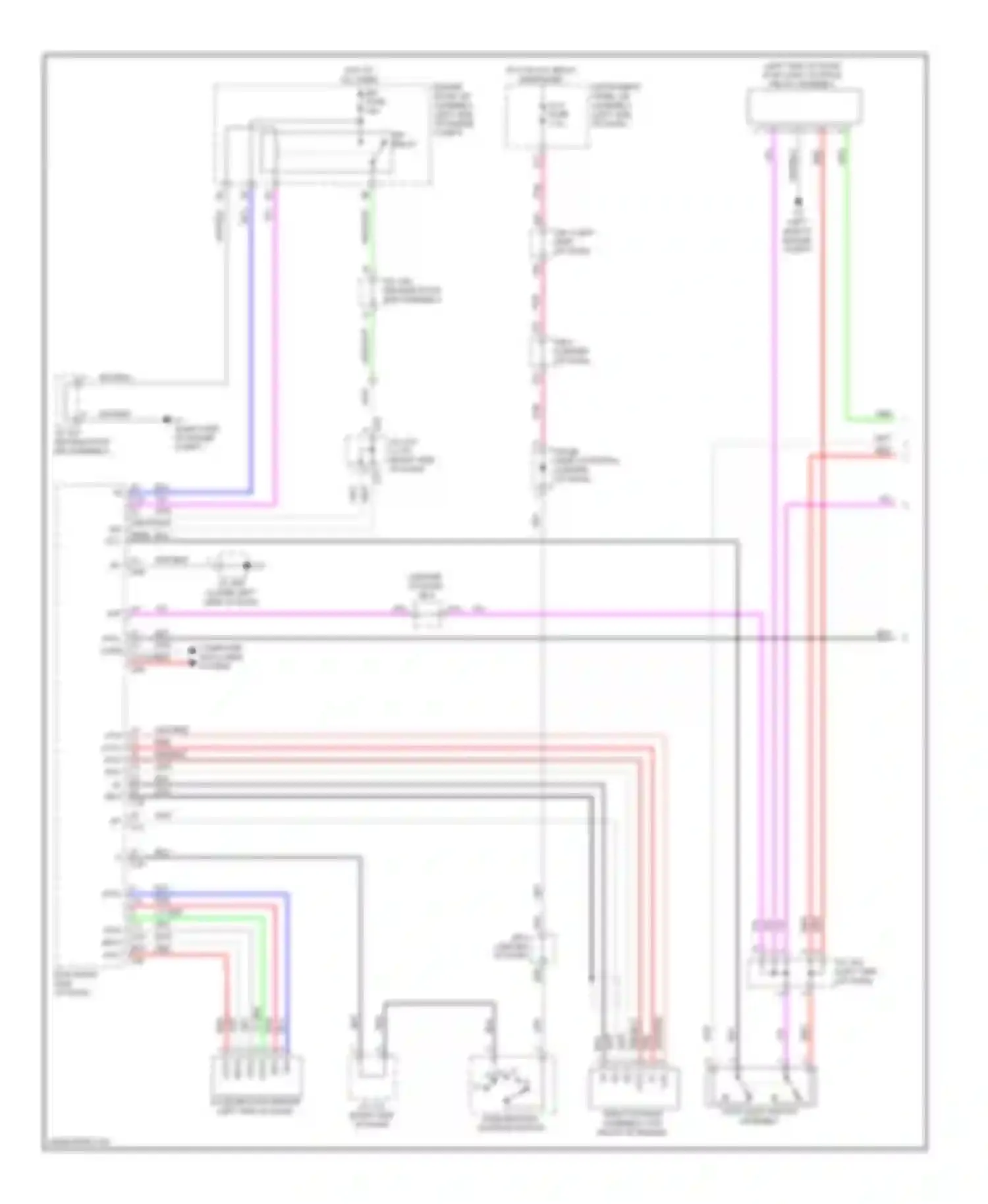 GX Lexus J150 (2009-2013): Cruise control circuit, without dynamic radar controls (1 of 2)