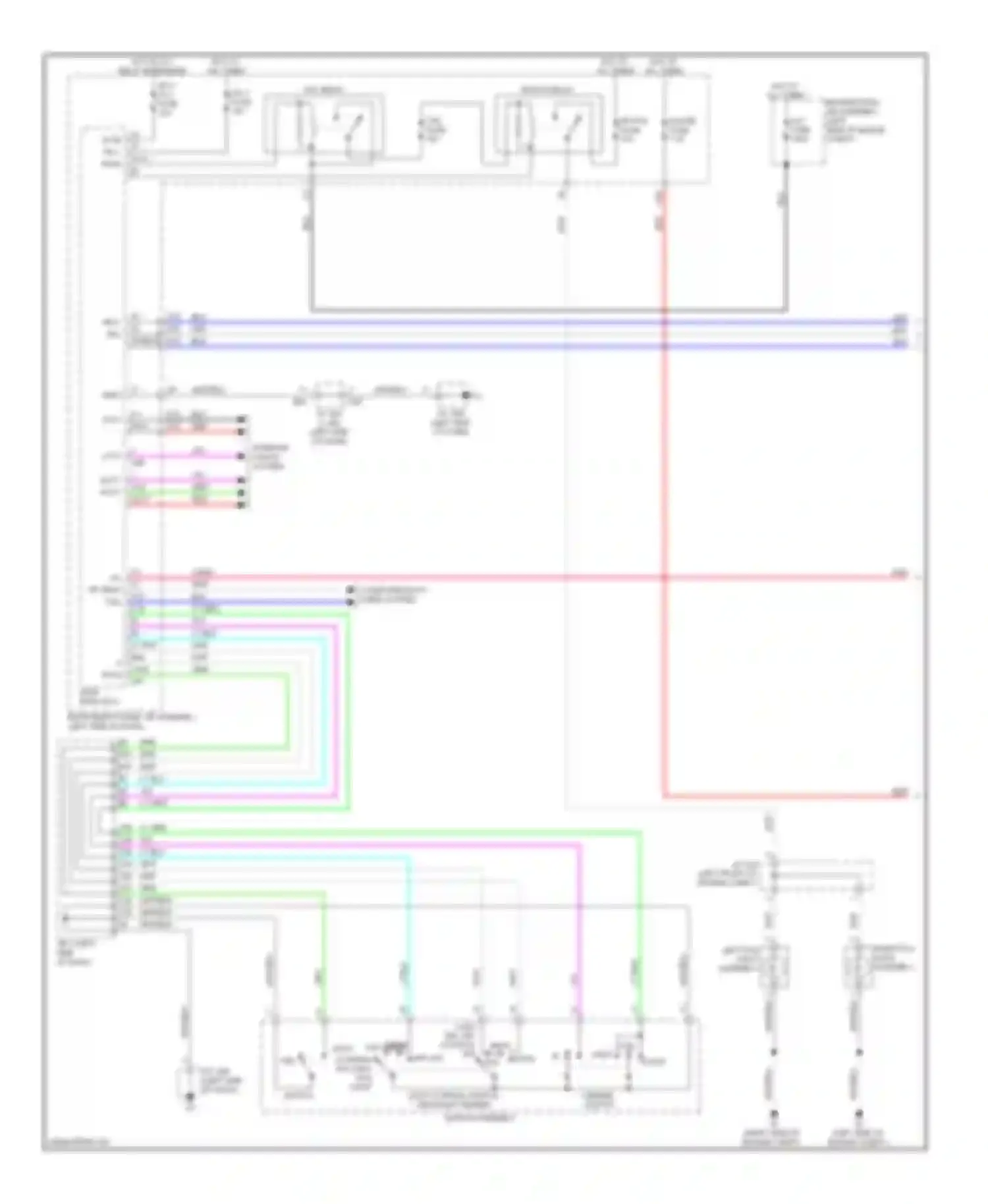 GX Lexus J150 (2009-2013): Headlamps & fog lamps circuit (1 of 2)