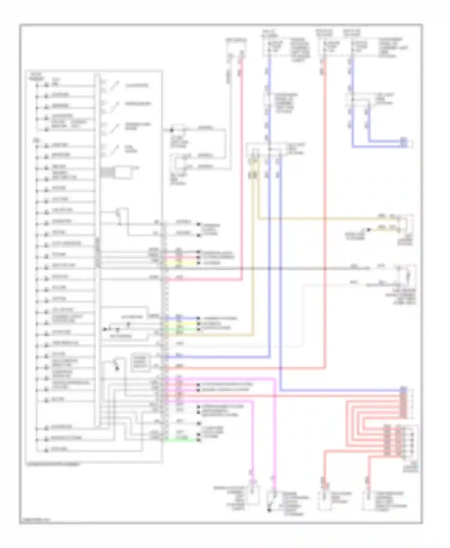 GX Lexus J150 (2009-2013): Instrument cluster circuit (1 of 2)