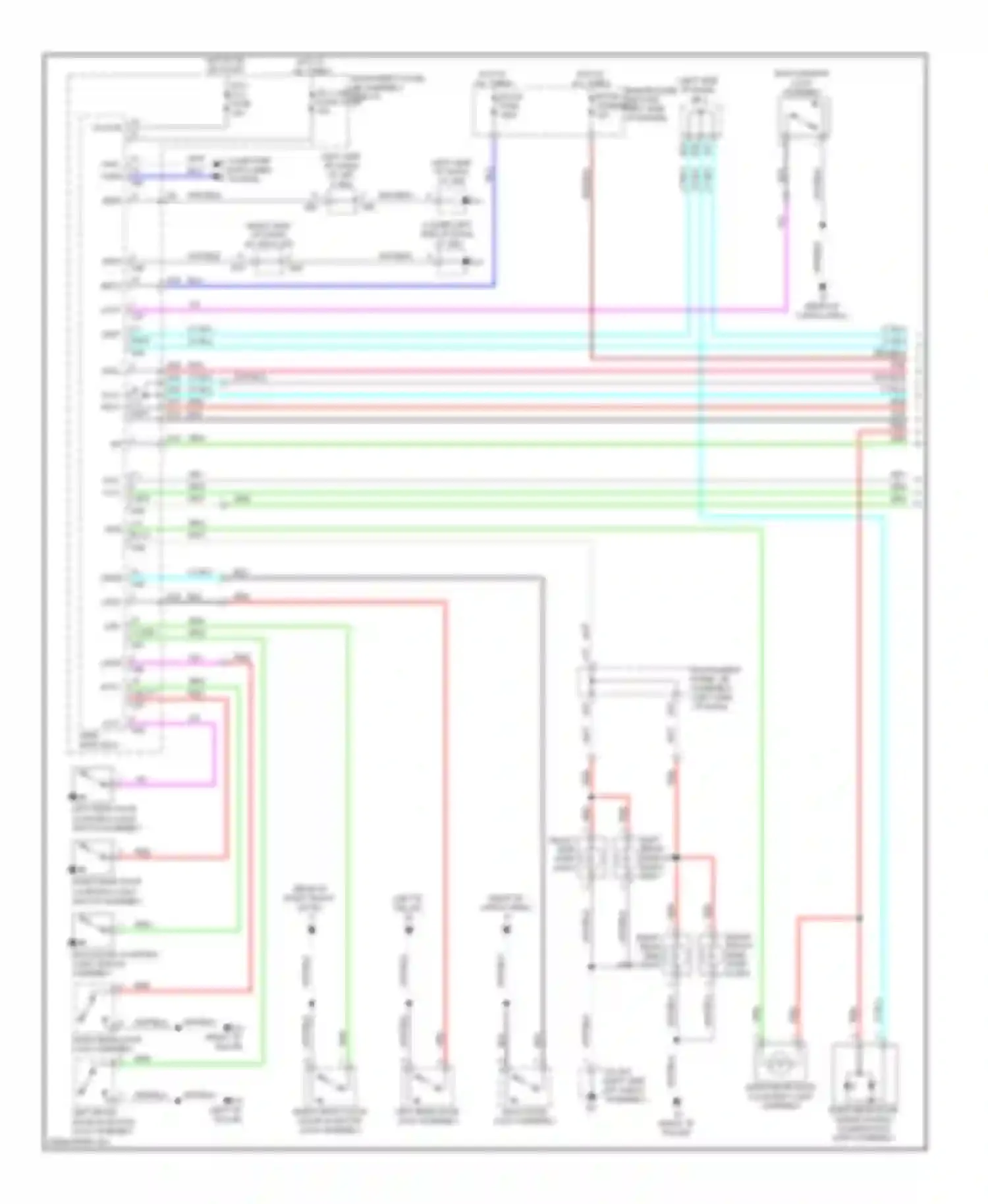 GX Lexus J150 (2009-2013): Courtesy lamps circuit (1 of 3)