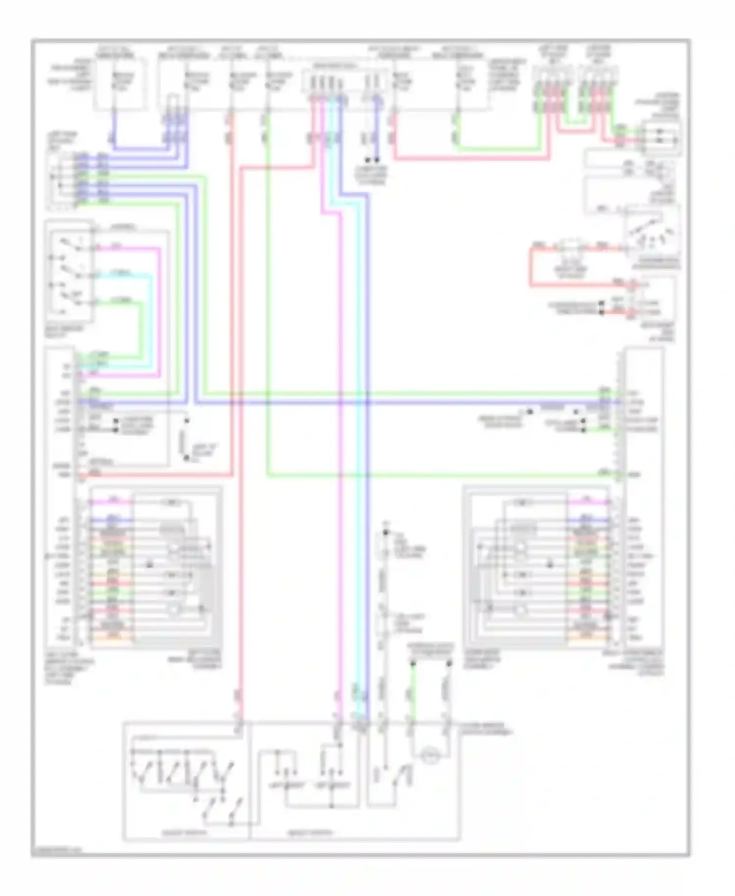 GX Lexus J150 (2009-2013): Memory mirrors circuit