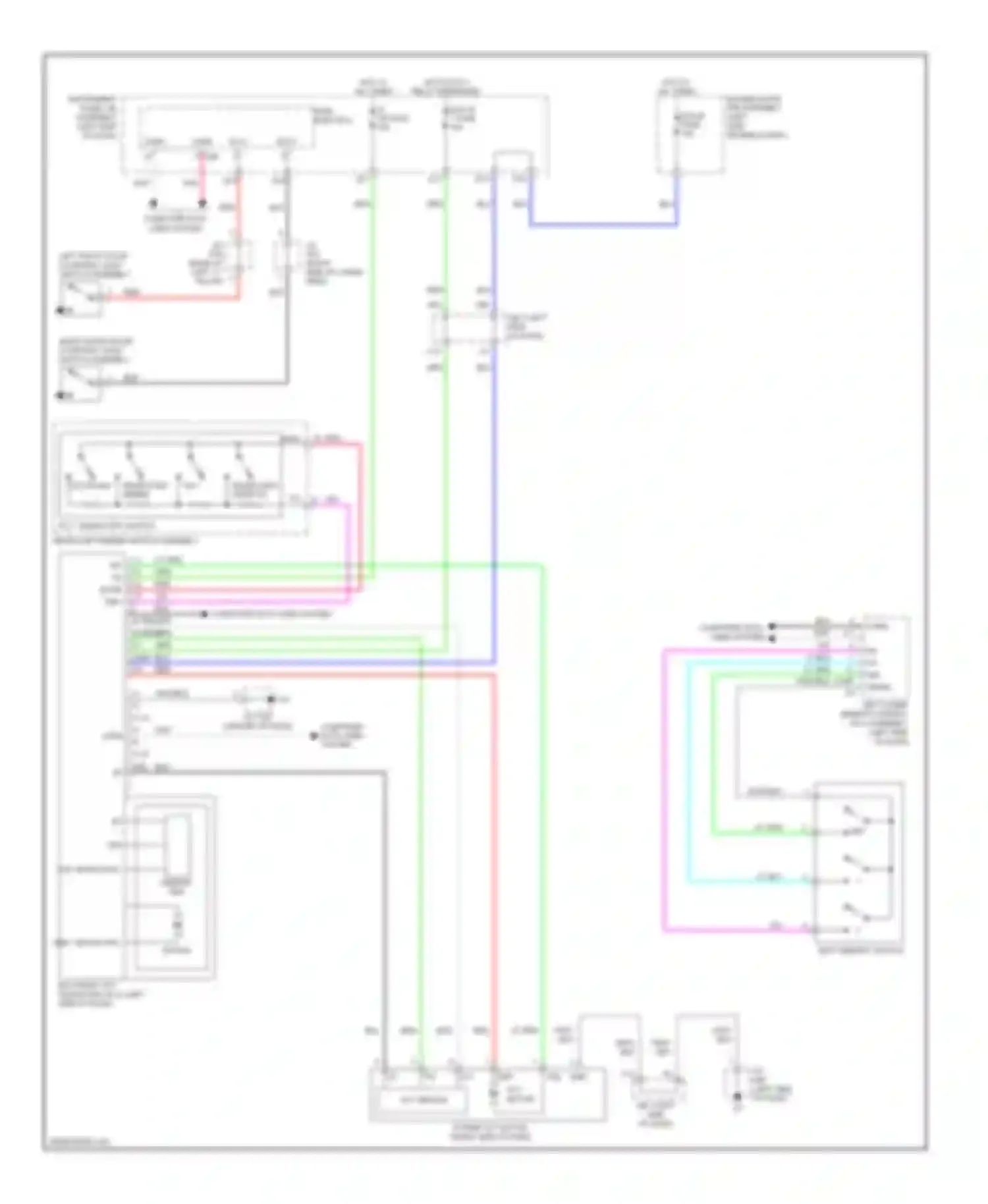GX Lexus J150 (2009-2013): Memory power tilt & power telescopic circuit