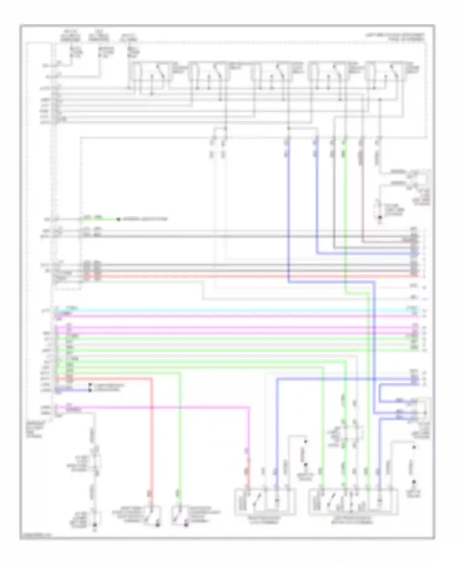 GX Lexus J150 (2009-2013): Power door locks circuit (1 of 4)