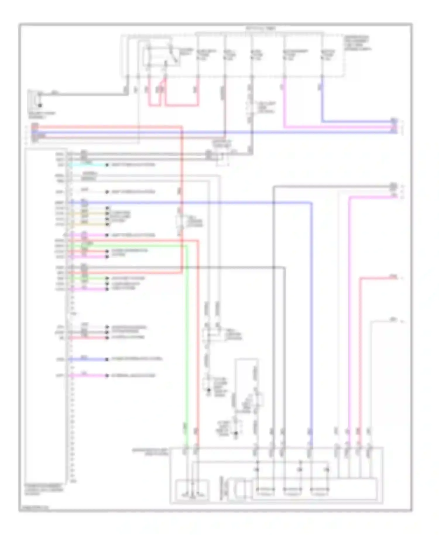 GX Lexus J150 (2009-2013): Power door locks circuit (3 of 4)