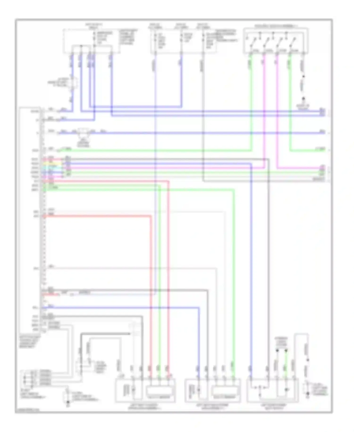 GX Lexus J150 (2009-2013): Rear folding seat circuit (1 of 2)