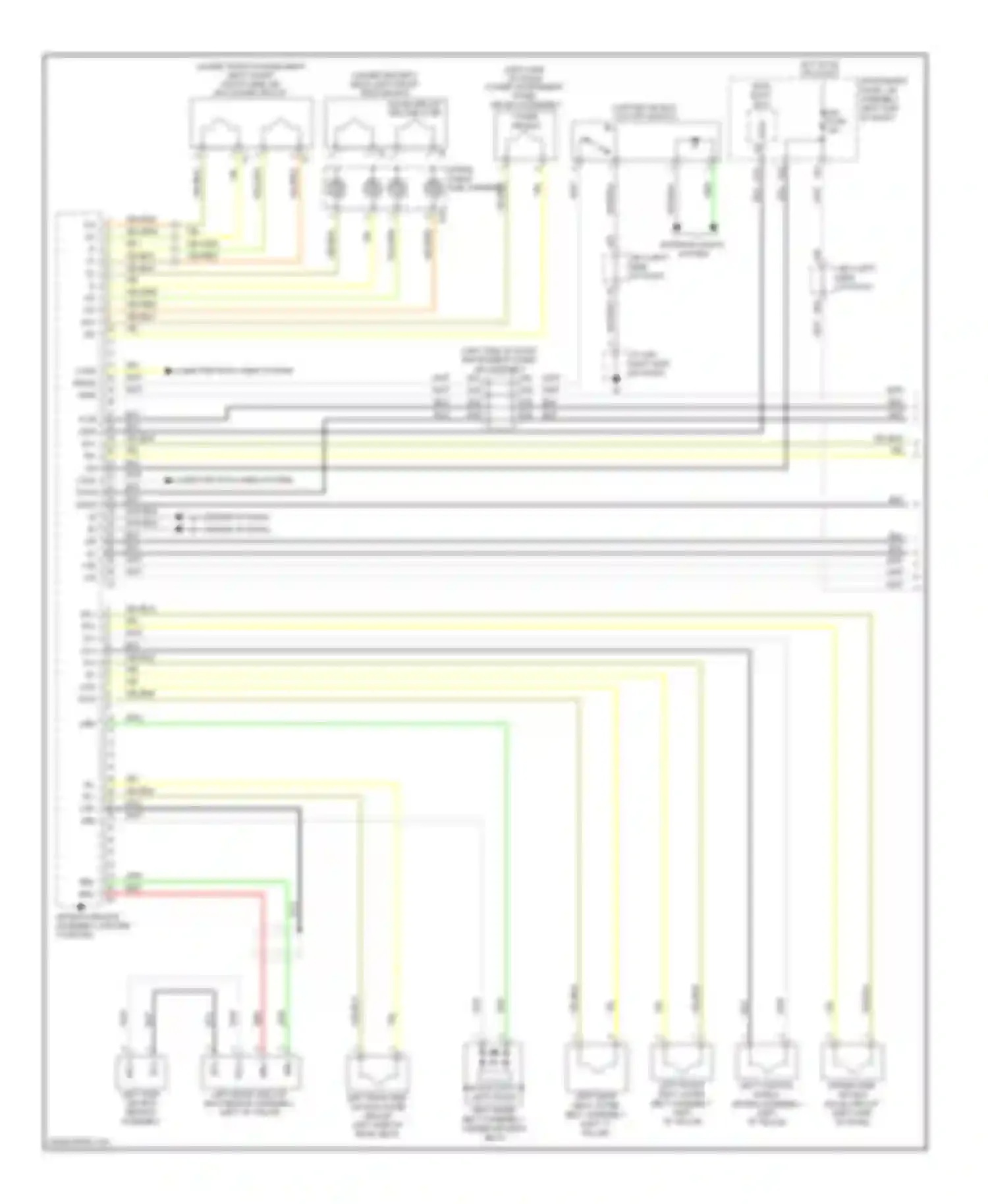GX Lexus J150 (2009-2013): Supplemental restraint circuit (1 of 3)