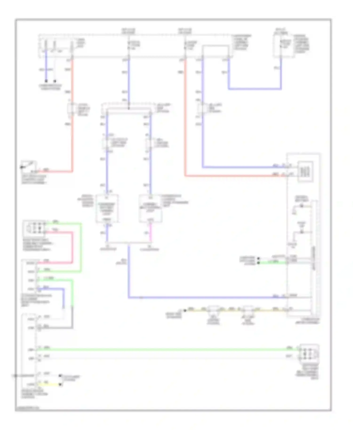 GX Lexus J150 (2009-2013): Seat belt warning circuit