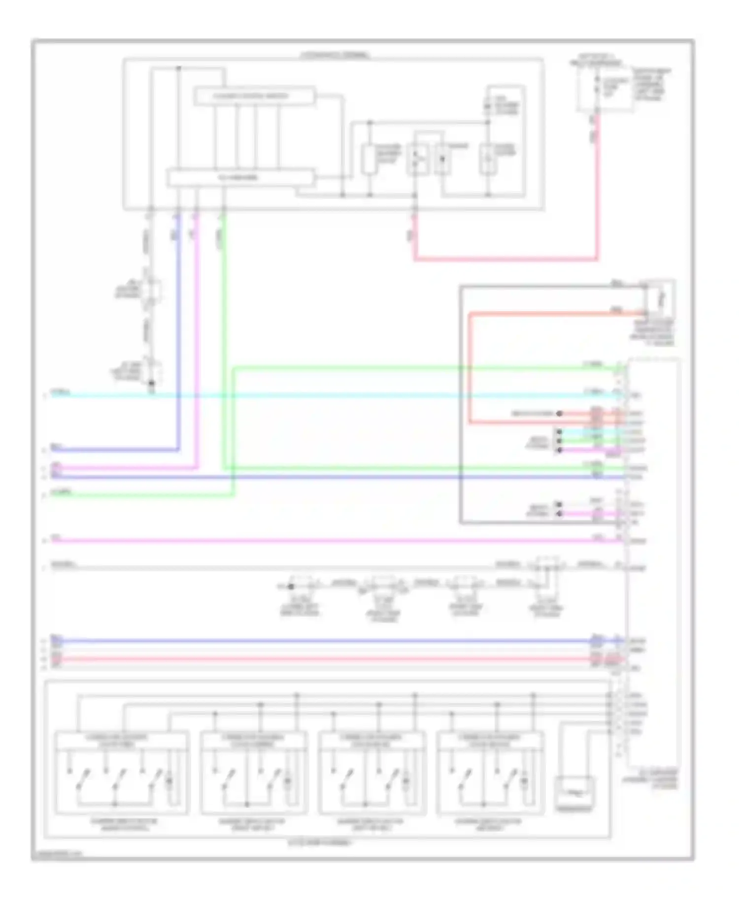 Wiring diagram a/c amplifier for Lexus GX J150 (2009-2013) (1 of 1)