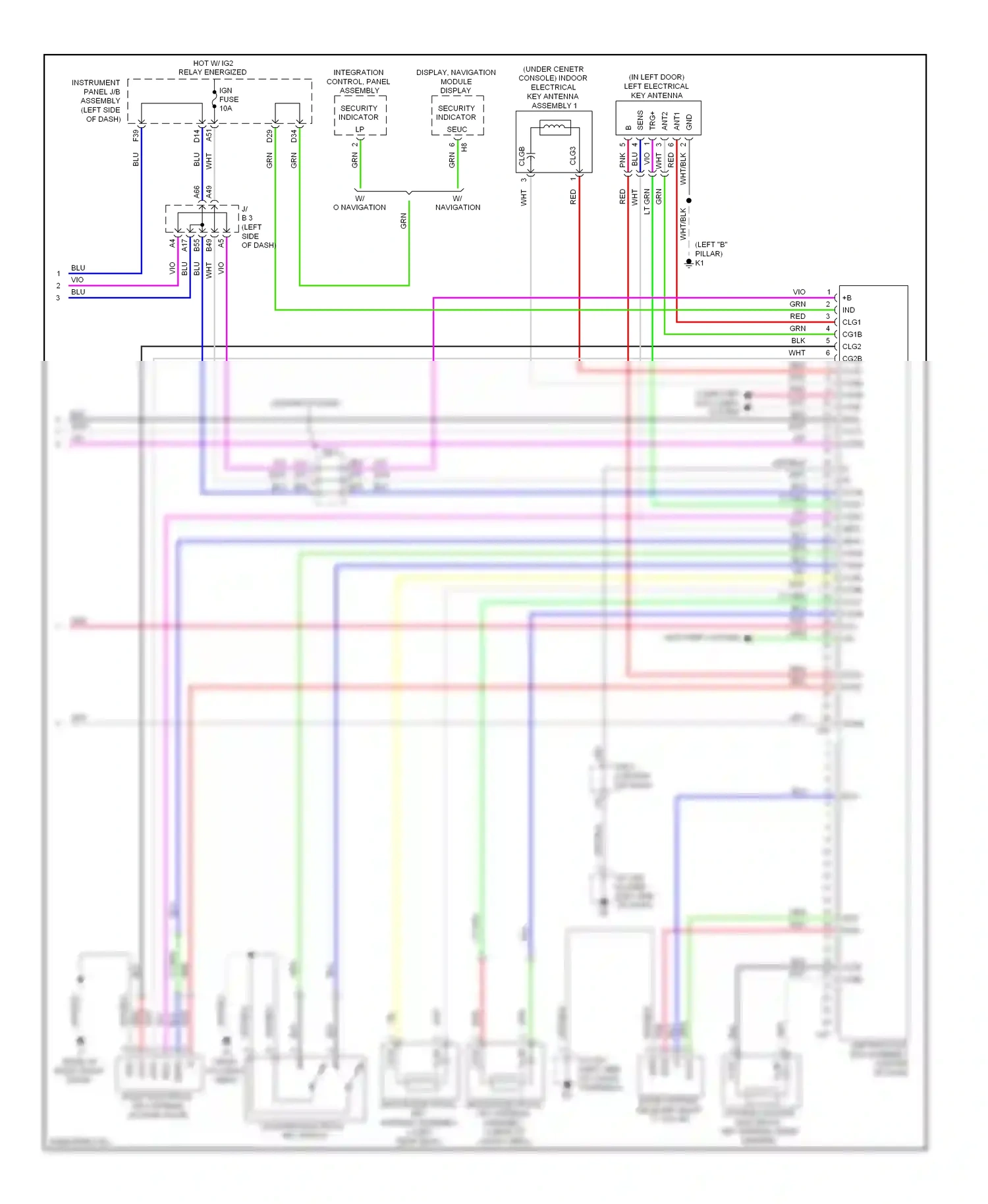Lexus GX J150 (2009-2013) data wiring diagram  (1 of 2)
