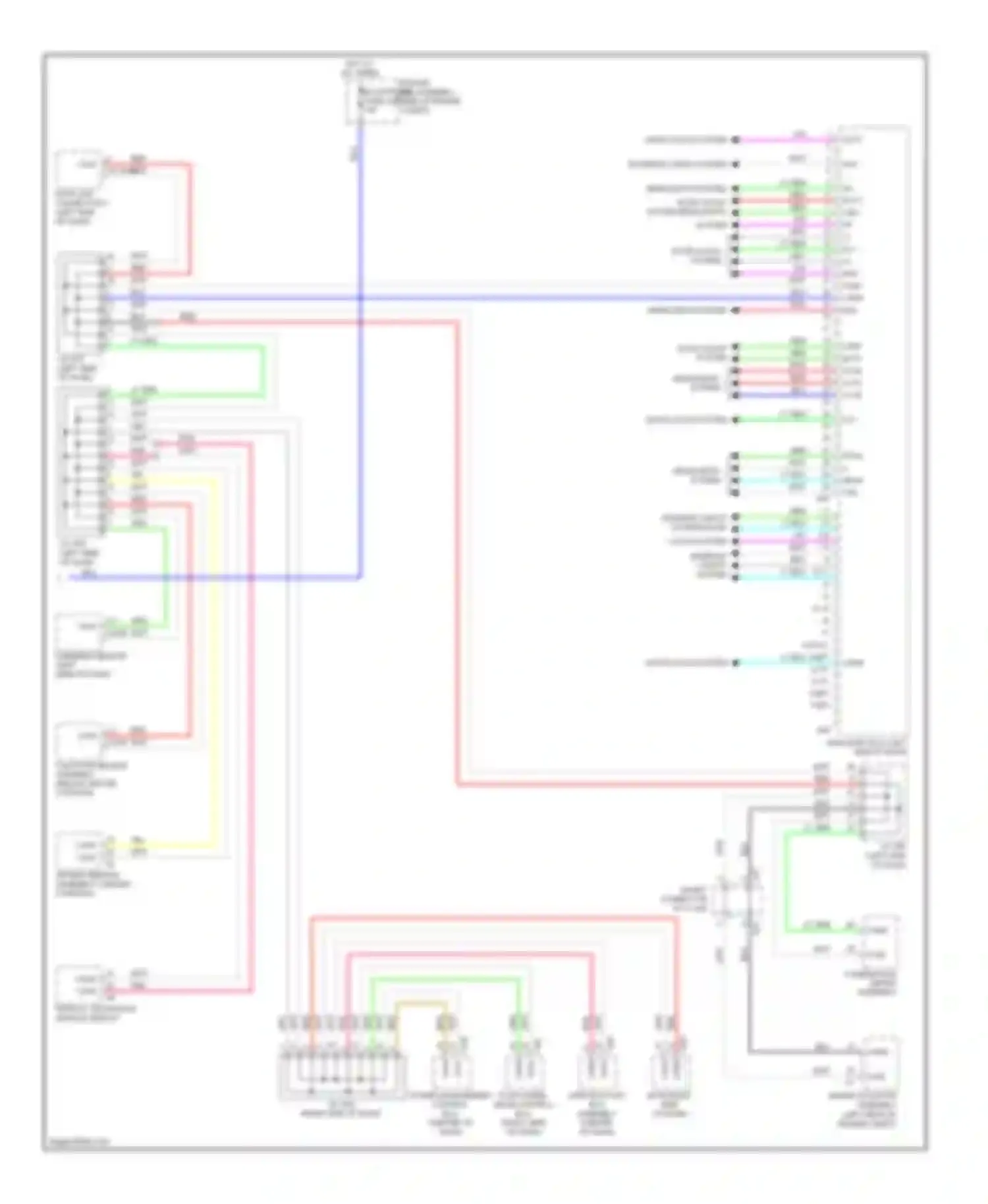 Wiring diagram door locks system for Lexus GX J150 (2009-2013) (2 of 4)