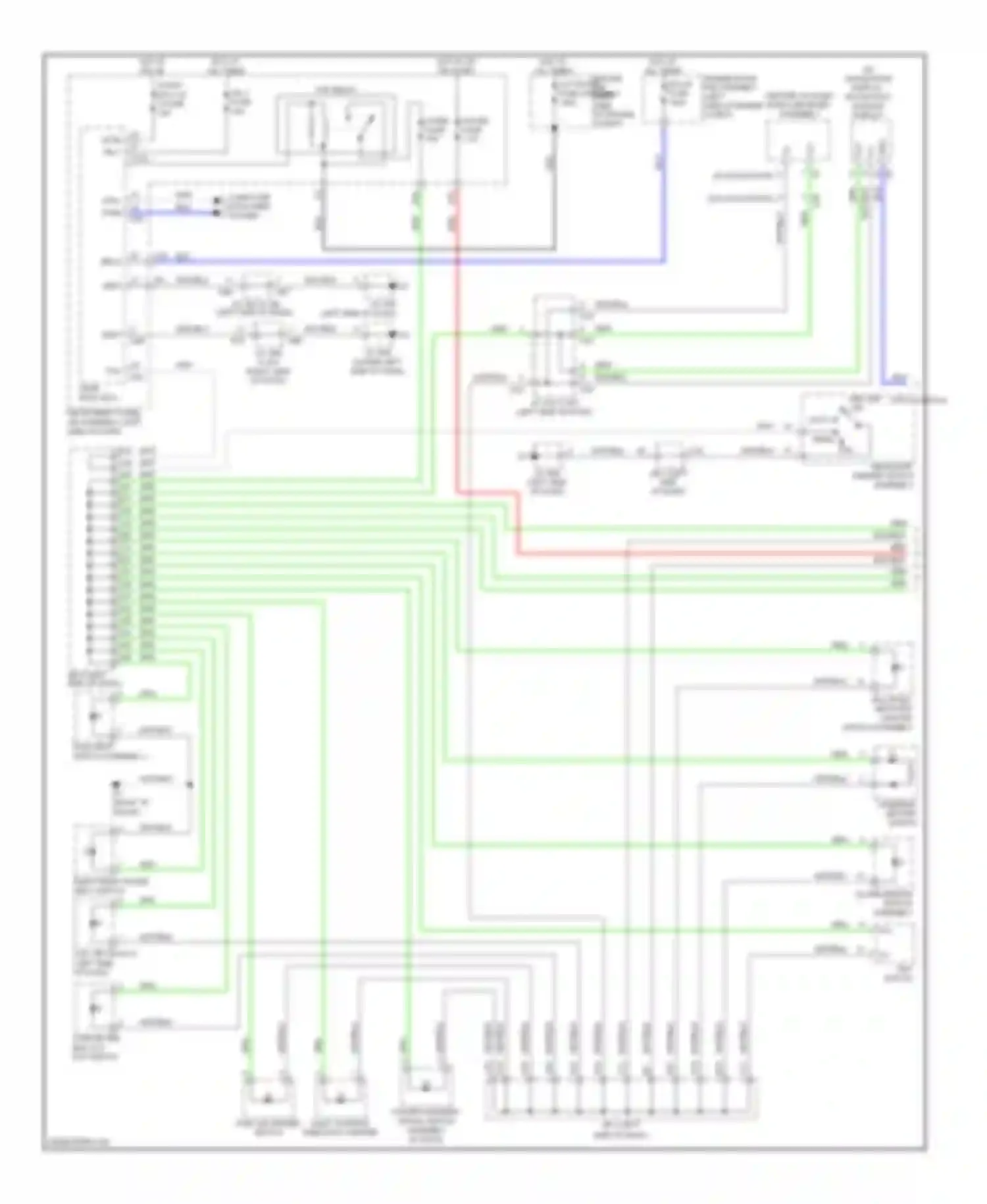Wiring diagram hot at all times ecu-b fuse for Lexus GX J150 (2009-2013) (2 of 2)