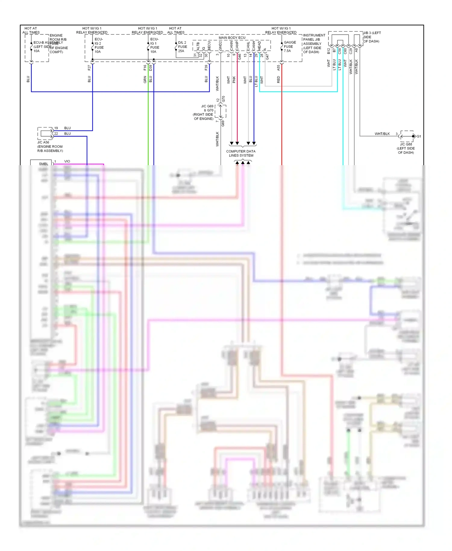 Lexus GX J150 (2009-2013) init wiring diagram  (1 of 2)
