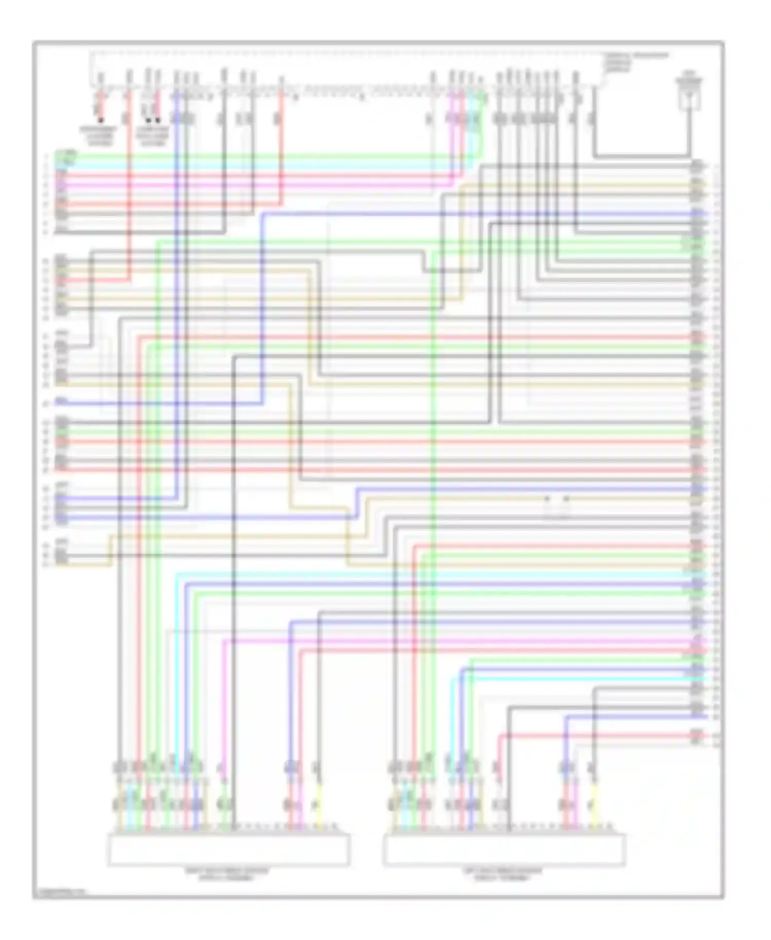 Wiring diagram instrument cluster system for Lexus GX J150 (2009-2013) (2 of 13)