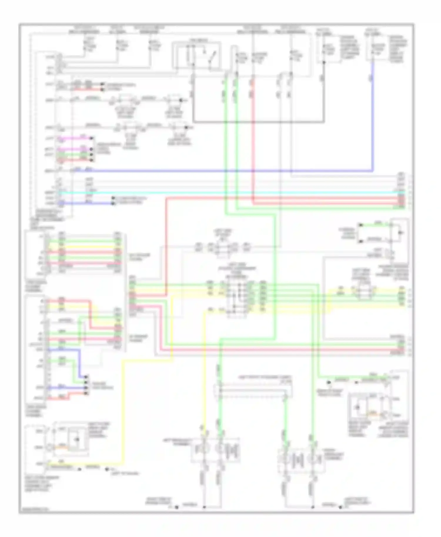 Wiring diagram left headlight assembly for Lexus GX J150 (2009-2013) (1 of 2)