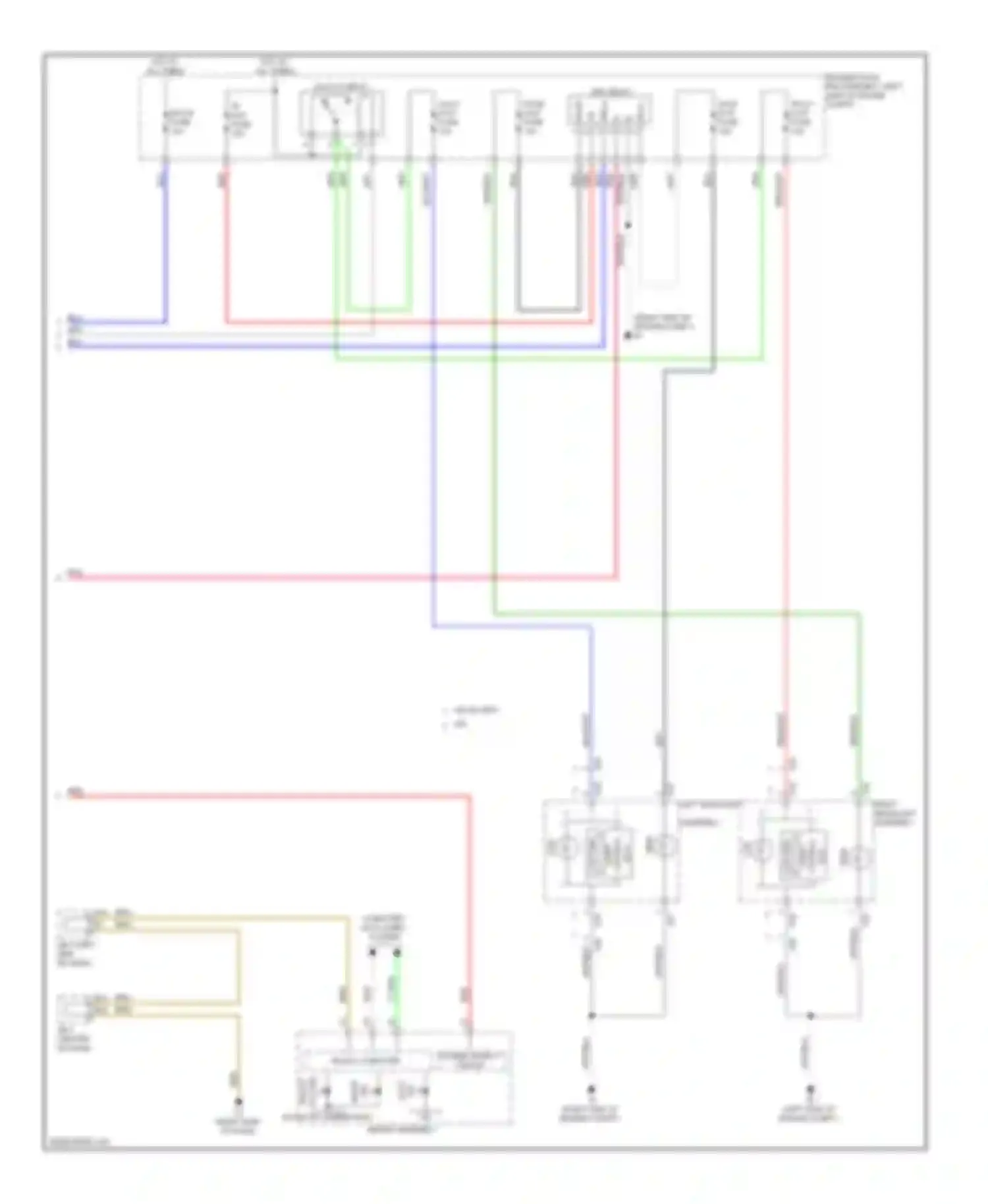 Wiring diagram left headlight for Lexus GX J150 (2009-2013) (1 of 1)