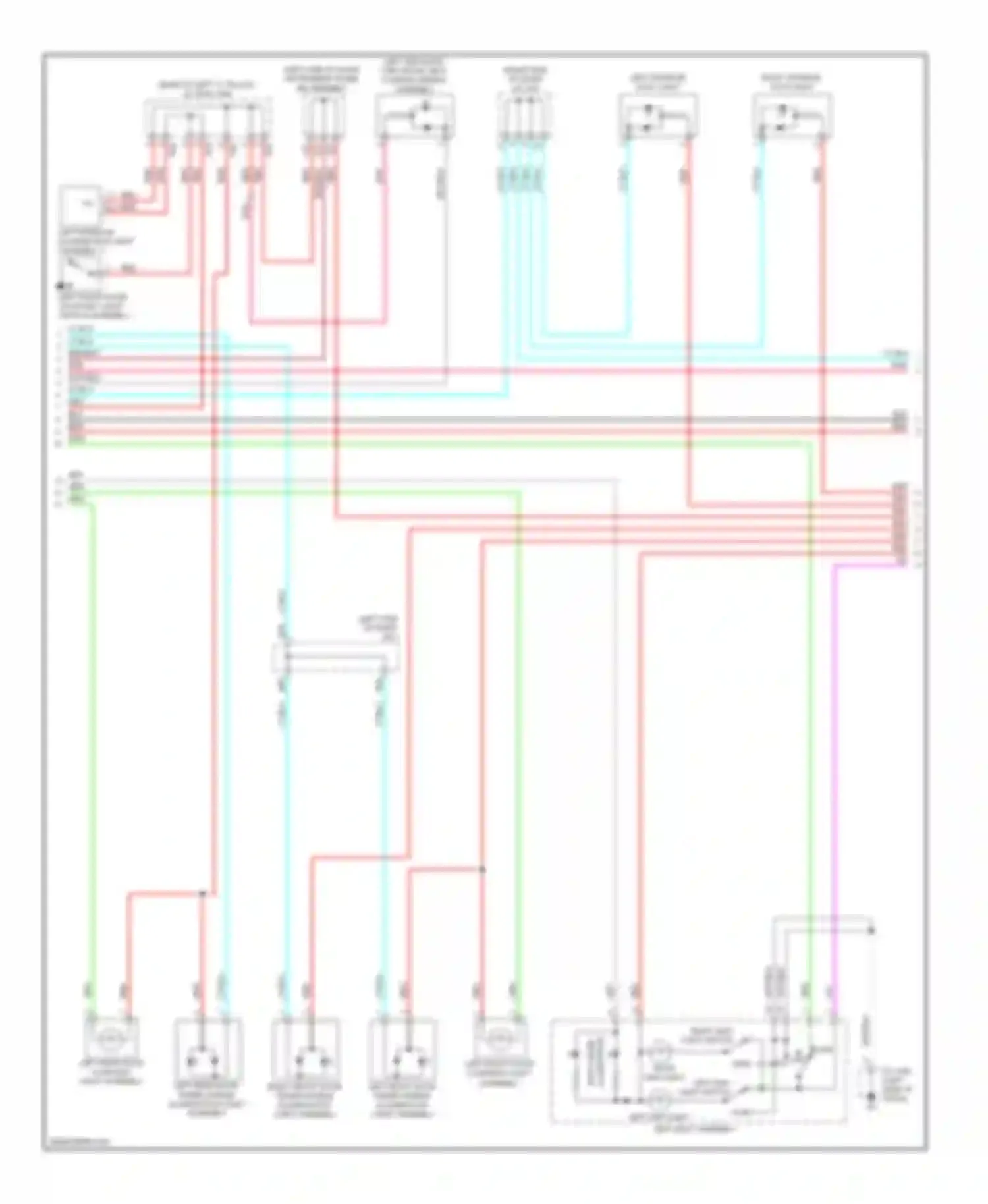 Wiring diagram left rear door courtesy light assembly for Lexus GX J150 (2009-2013) (1 of 1)