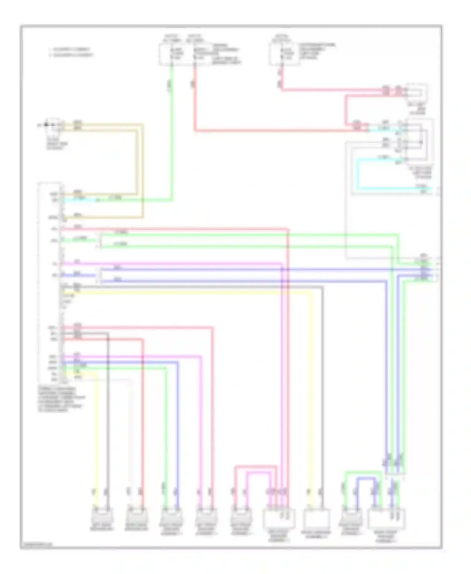 Wiring diagram left rear speaker set for Lexus GX J150 (2009-2013) (5 of 5)