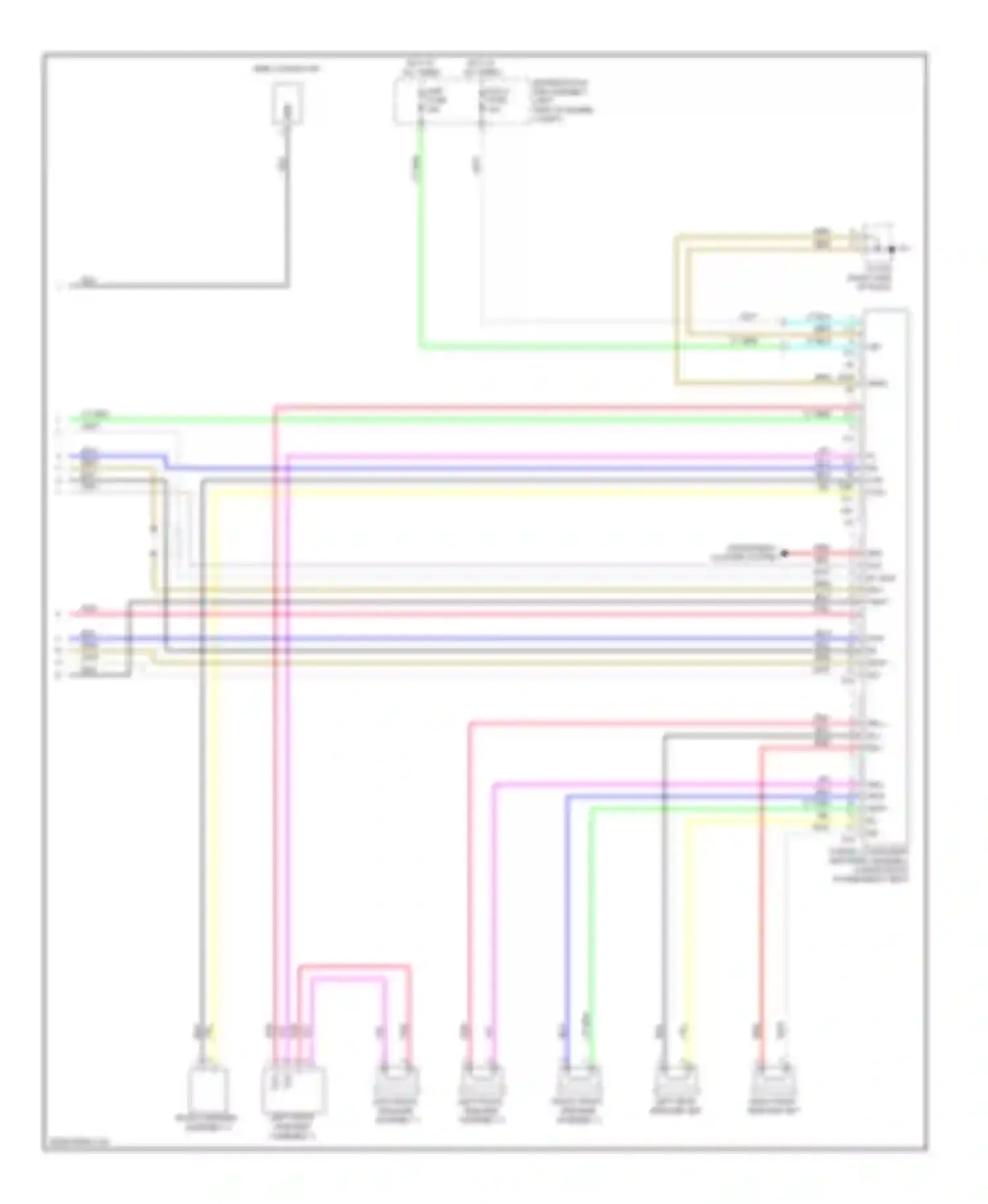 Wiring diagram right front speaker assembly 2 for Lexus GX J150 (2009-2013) (2 of 5)