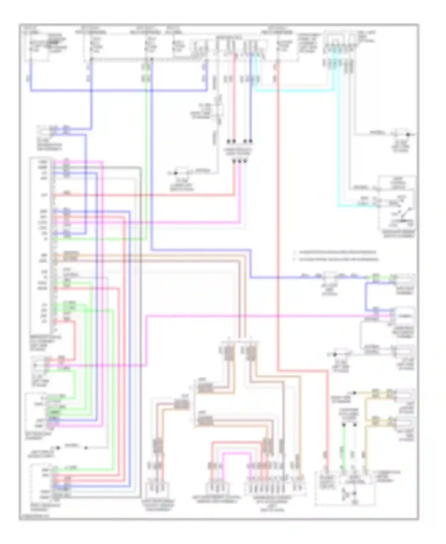 Wiring diagram right headlight assembly for Lexus GX J150 (2009-2013) (1 of 1)