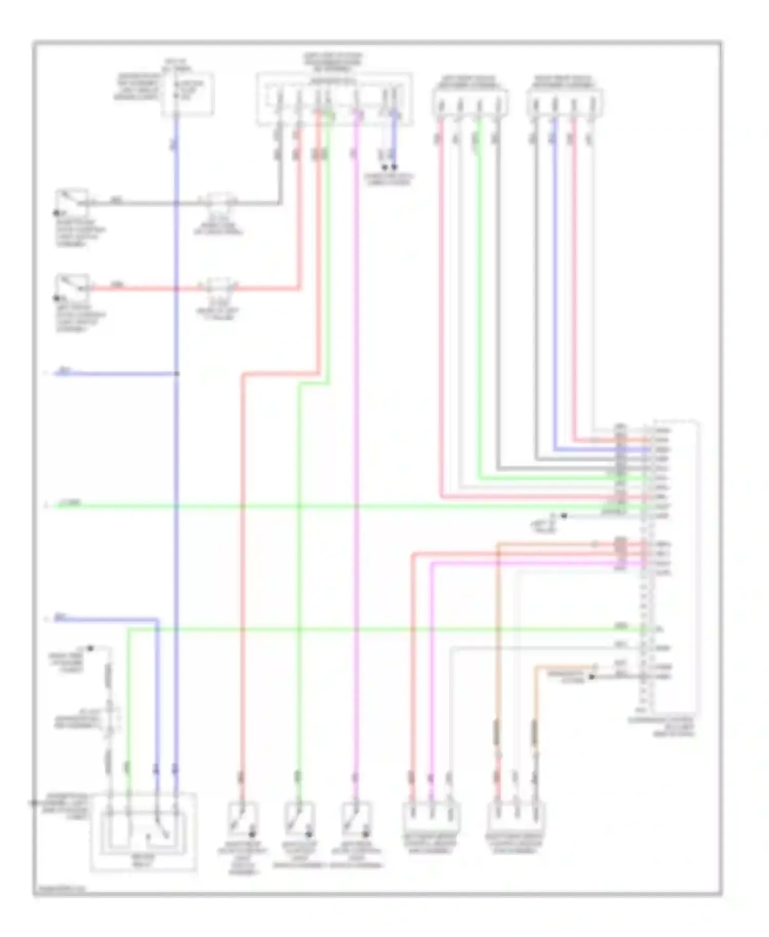 Wiring diagram right rear height control sensor sub-assembly for Lexus GX J150 (2009-2013) (2 of 2)