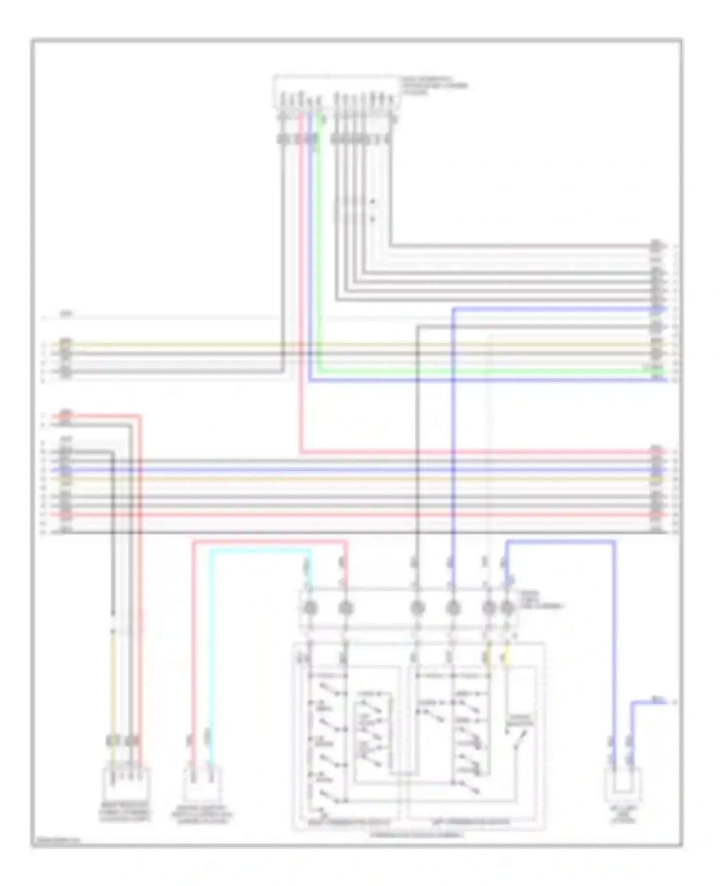Wiring diagram right steering pad switch for Lexus GX J150 (2009-2013) (4 of 9)