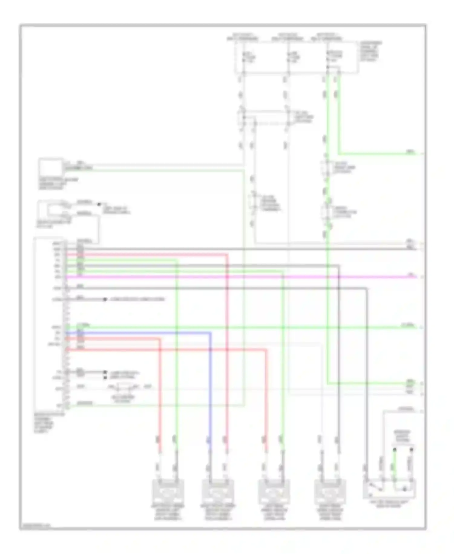 Wiring diagram stpo fr- fl+ rr- rl+ for Lexus GX J150 (2009-2013) (1 of 1)