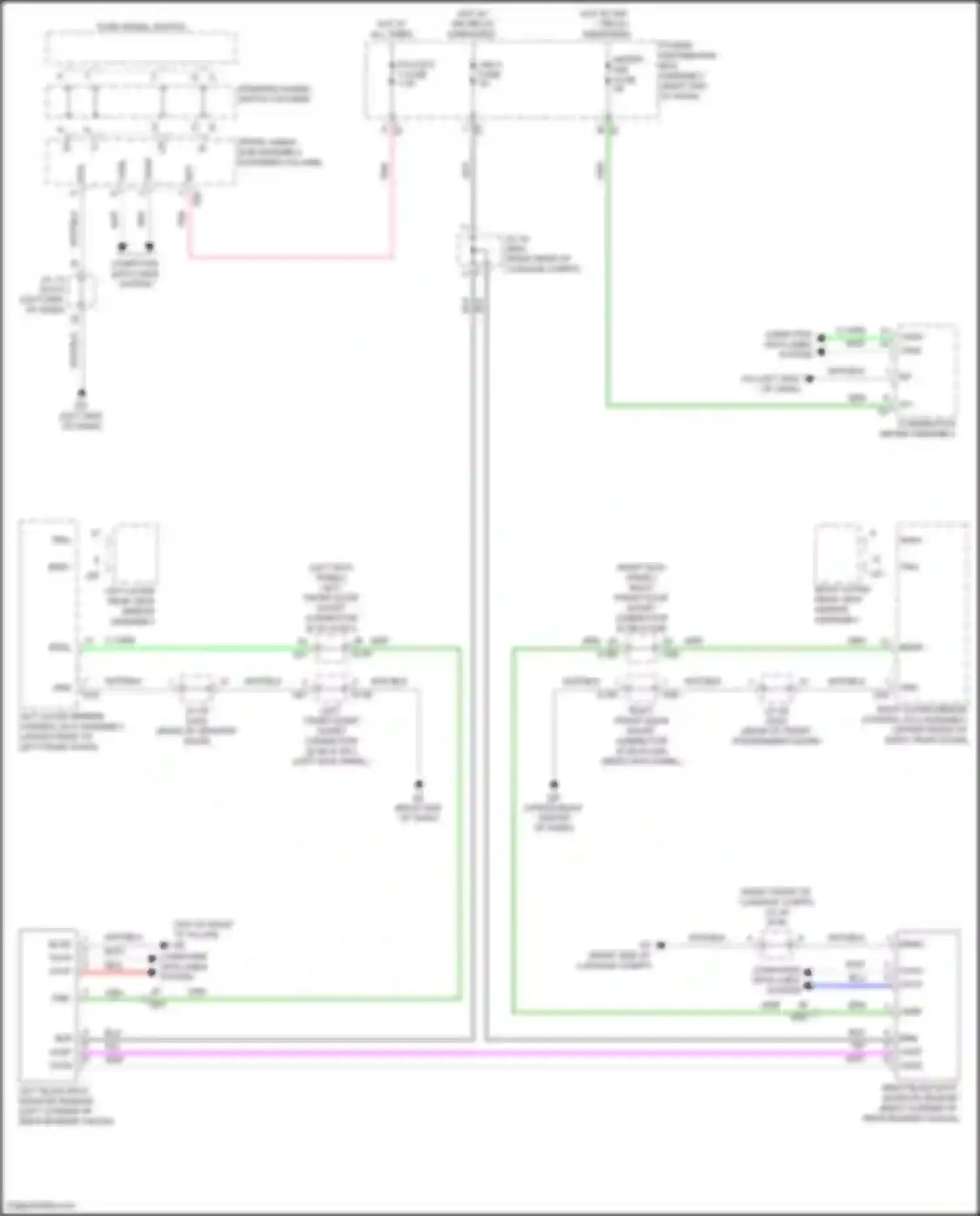 GX Lexus J310 (2023-2024): Blind spot monitoring circuit