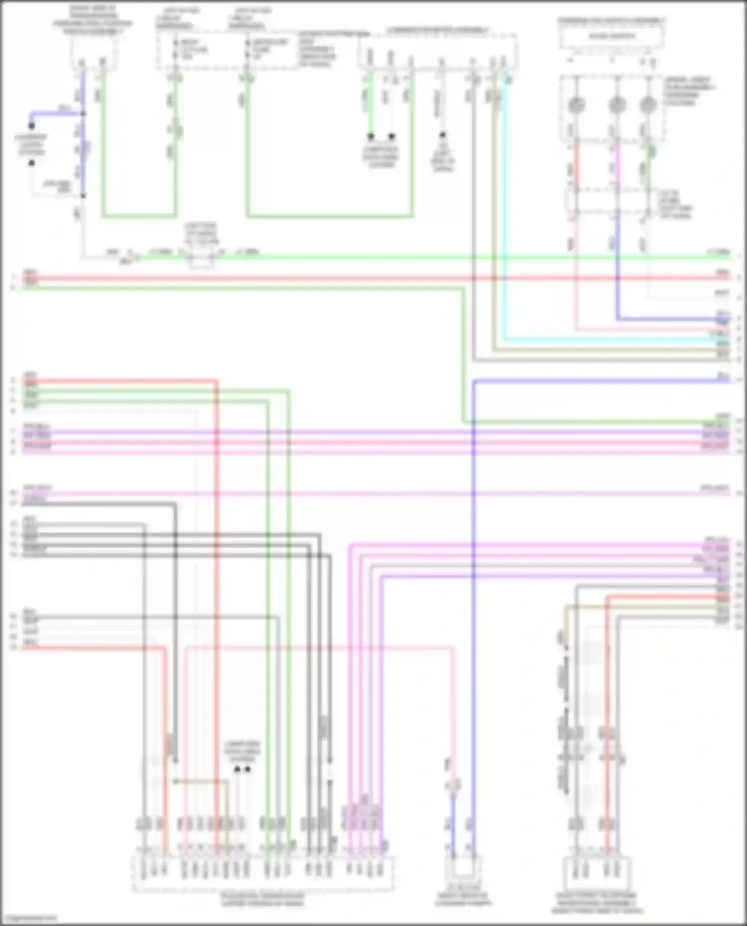 GX Lexus J310 (2023-2024): Navigation circuit, 10 speaker (2 of 4)