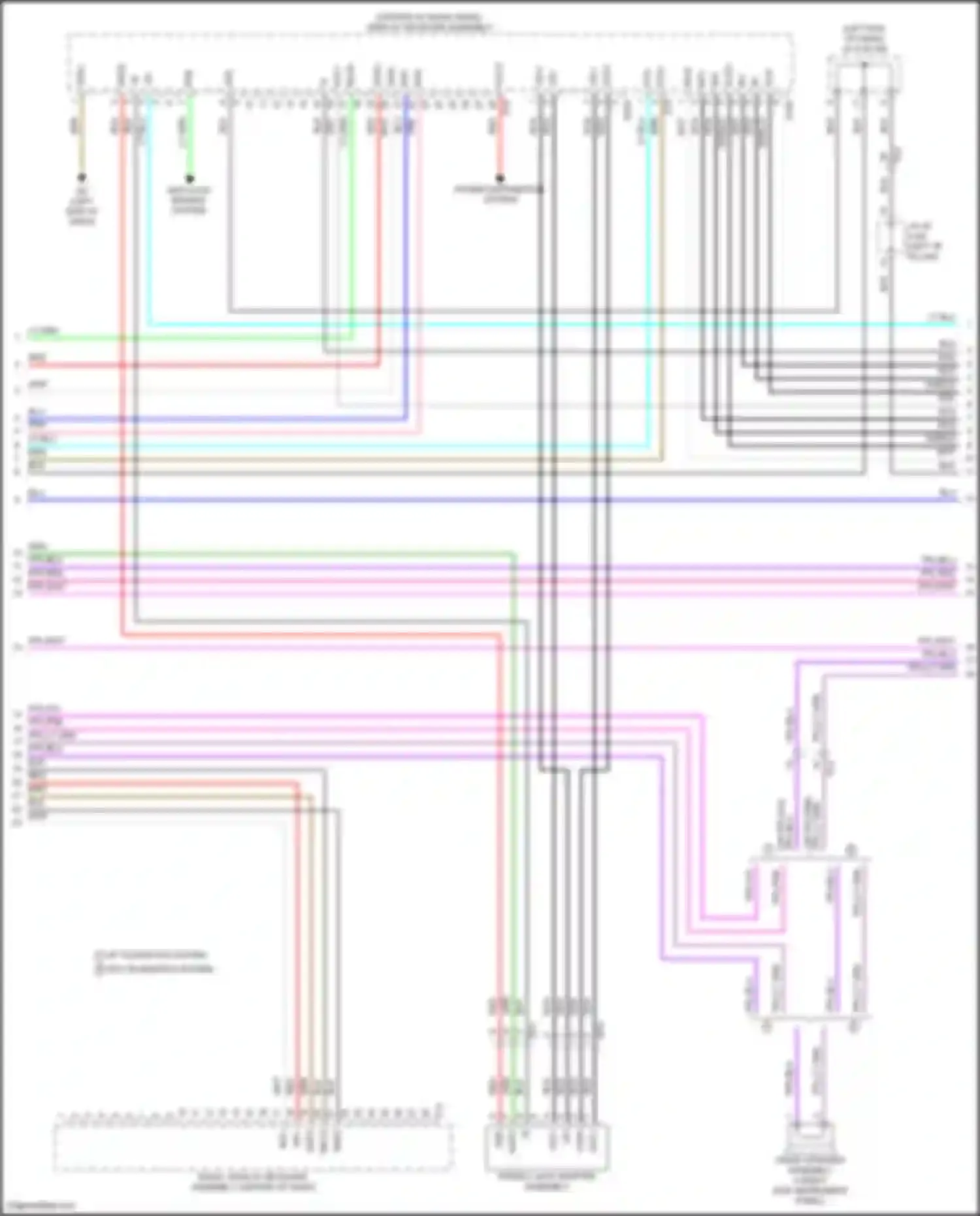 GX Lexus J310 (2023-2024): Navigation circuit, 10 speaker (3 of 4)