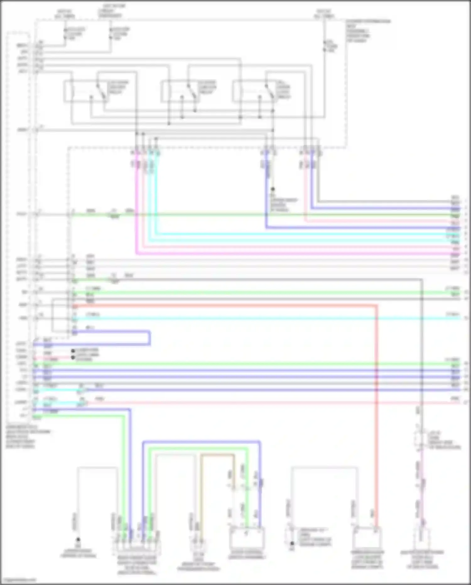 GX Lexus J310 (2023-2024): Power door locks circuit (1 of 6)