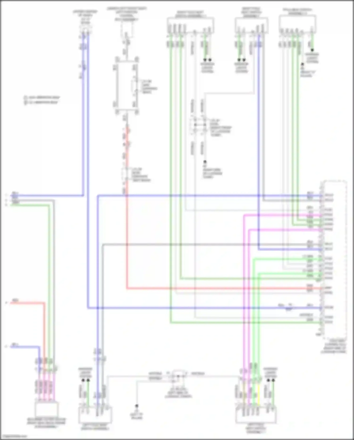 GX Lexus J310 (2023-2024): Folding seat circuit (2 of 2)
