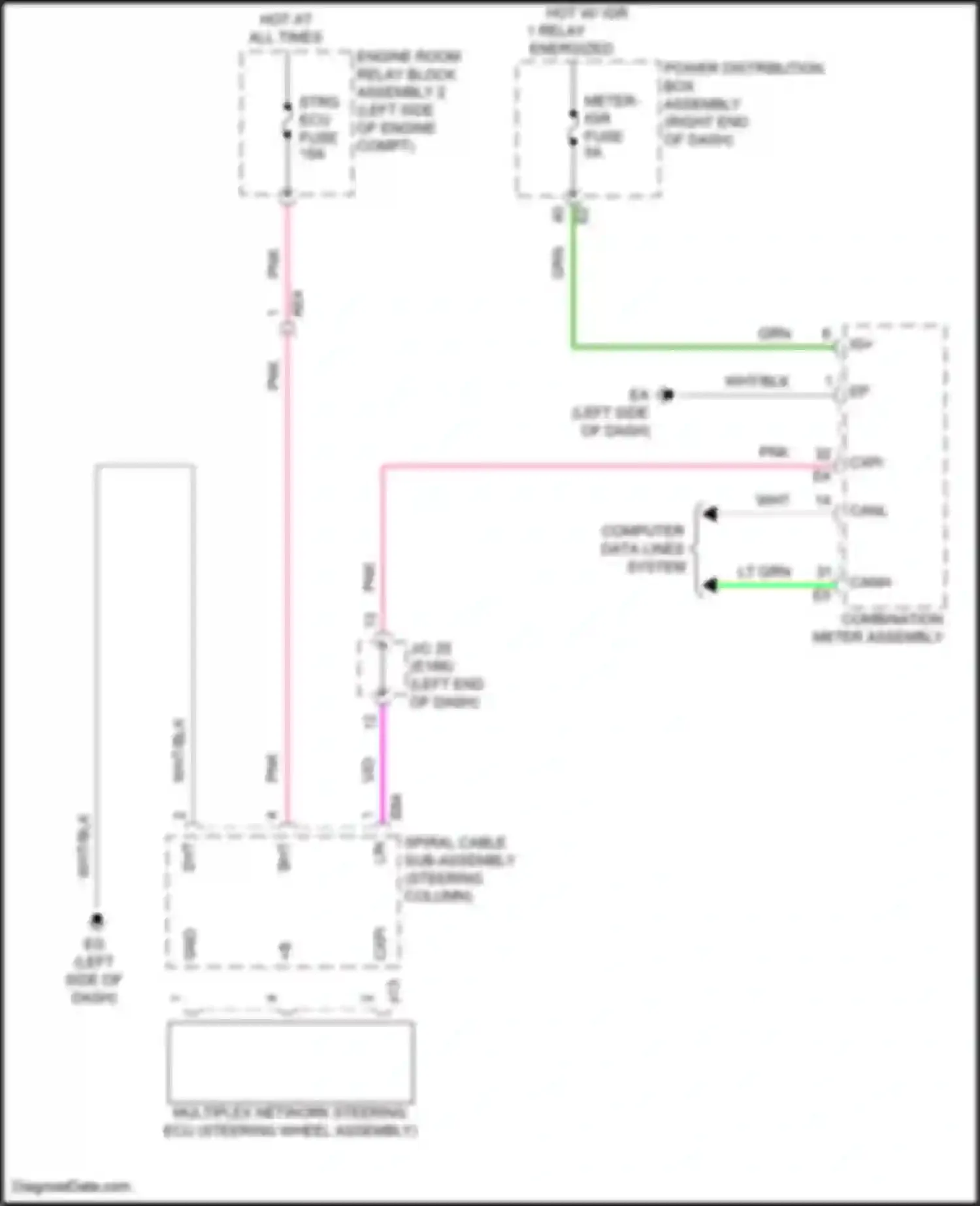 GX Lexus J310 (2023-2024): Heated steering wheel circuit