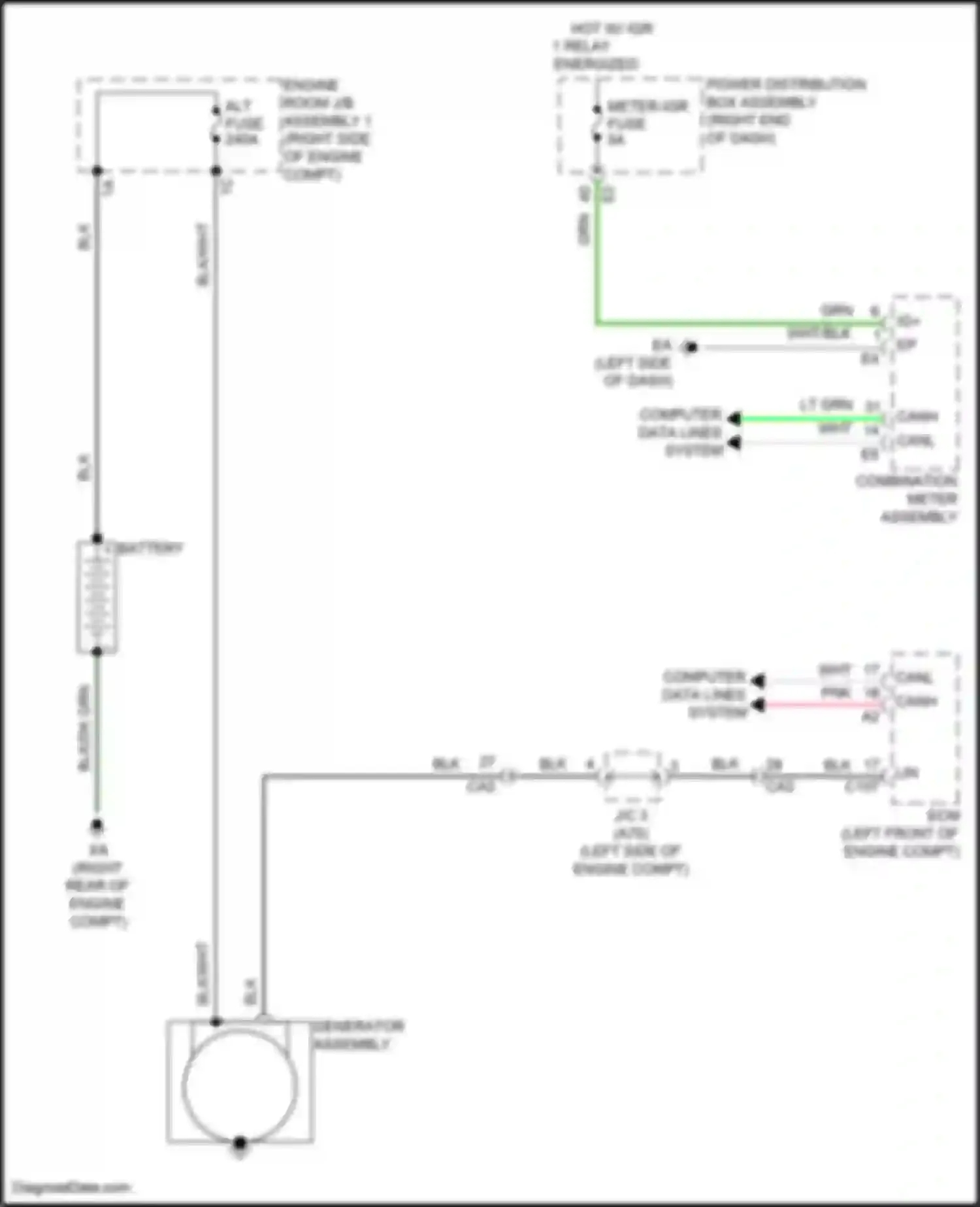GX Lexus J310 (2023-2024): Charging circuit