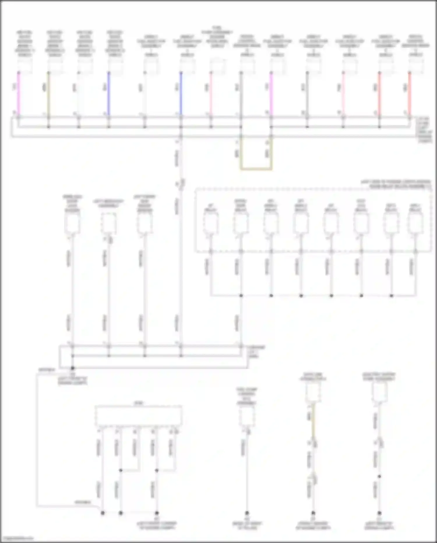 Wiring diagram a/f relay for Lexus GX J310 (2023-2024) (1 of 3)