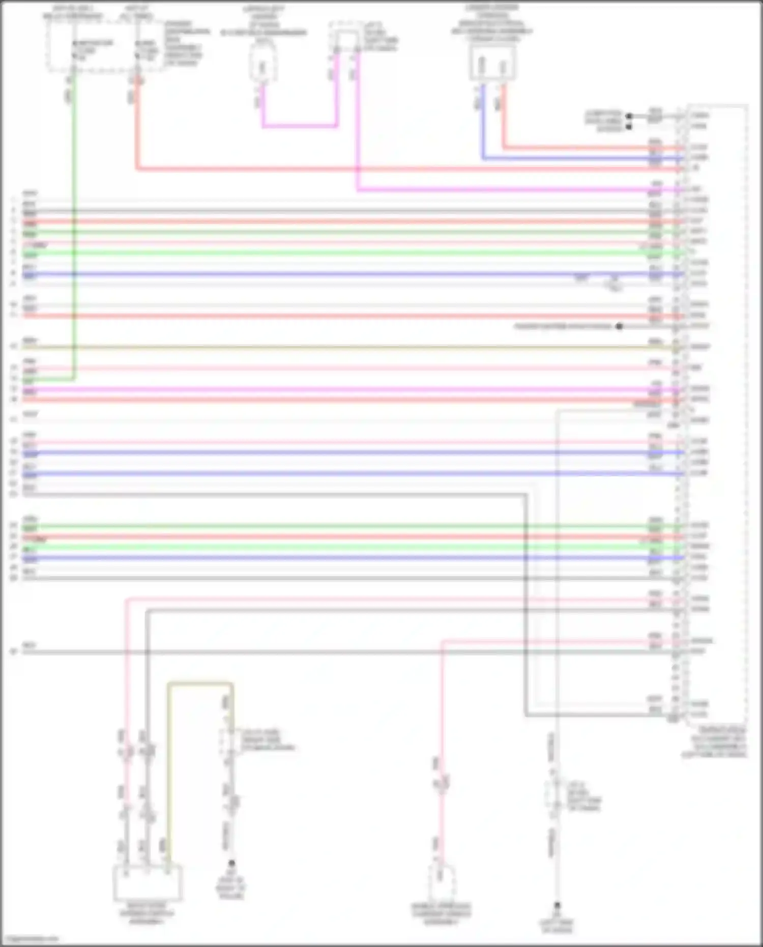 Wiring diagram back door opener switch assembly for Lexus GX J310 (2023-2024) (2 of 4)