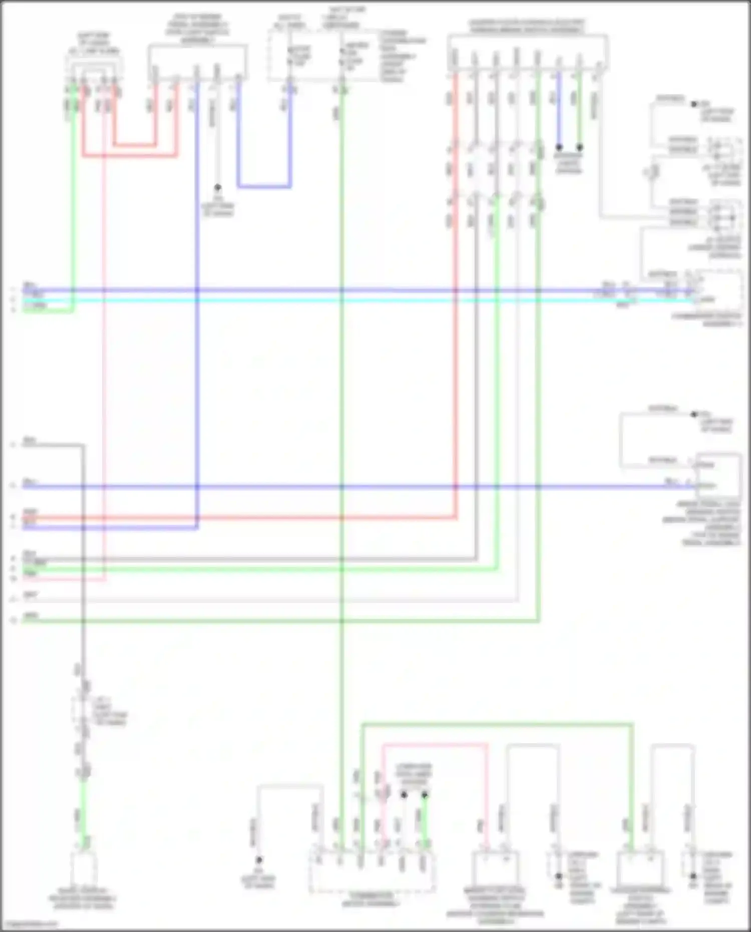 Wiring diagram combination meter assembly for Lexus GX J310 (2023-2024) (22 of 46)