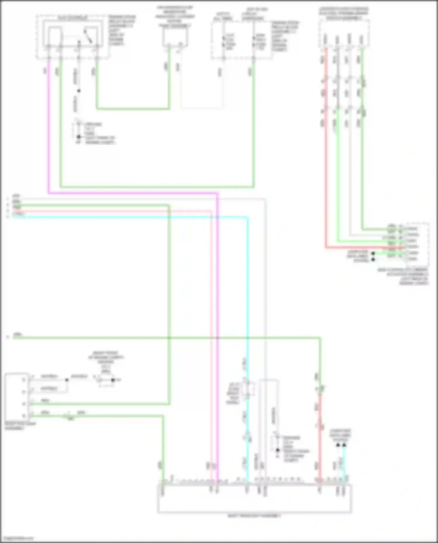 Wiring diagram electric parking brake switch assembly for Lexus GX J310 (2023-2024) (2 of 5)