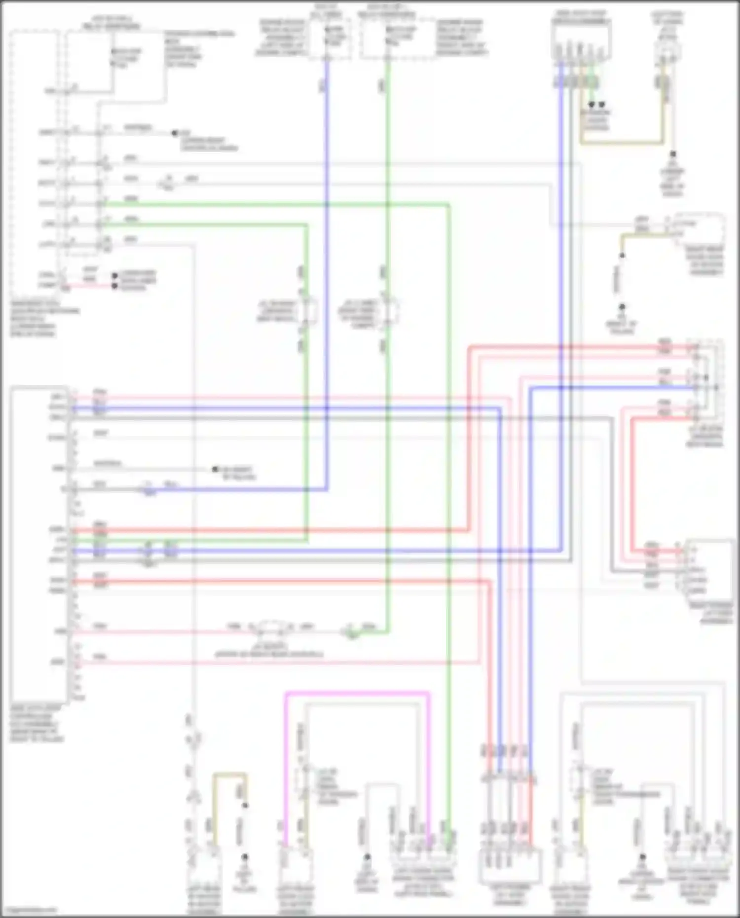 Wiring diagram hot w/ igp 1 relay energized for Lexus GX J310 (2023-2024) (8 of 16)