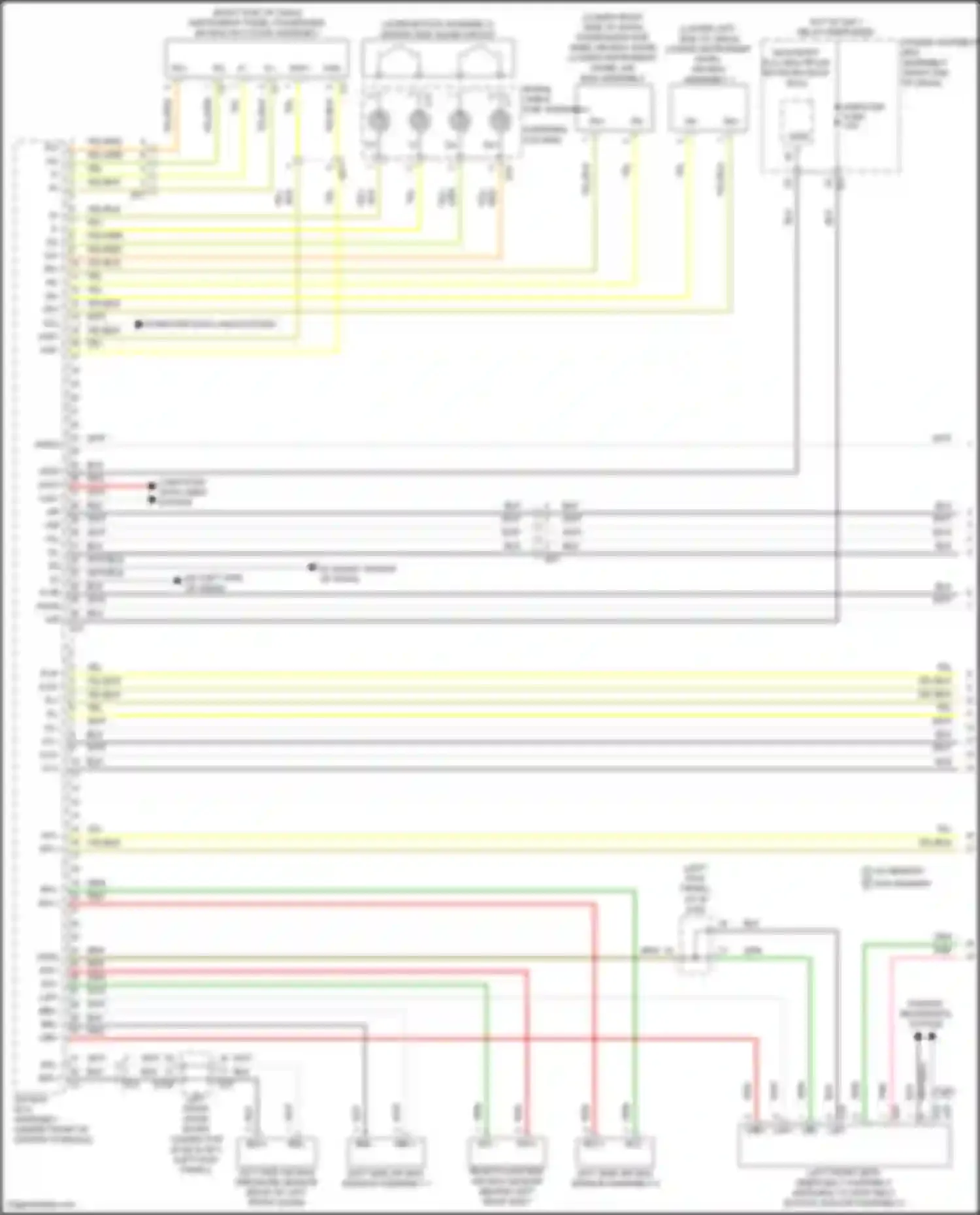 Wiring diagram hot w/ igr 1 relay energized for Lexus GX J310 (2023-2024) (8 of 58)