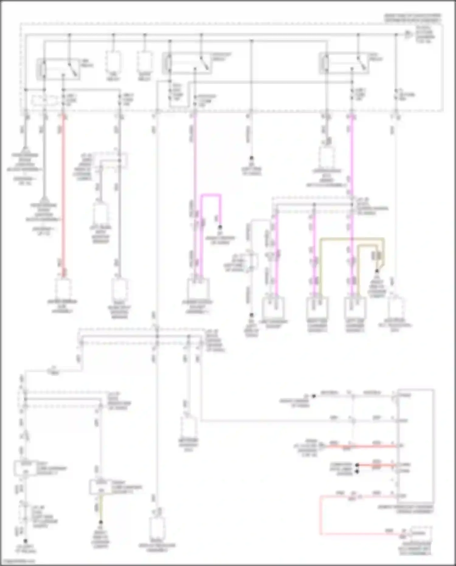 Wiring diagram left blind spot monitor sensor for Lexus GX J310 (2023-2024) (4 of 4)