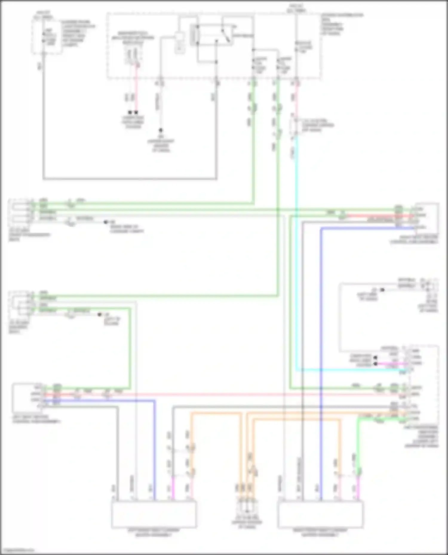 Wiring diagram left front seat cushion heater assembly for Lexus GX J310 (2023-2024) (2 of 3)