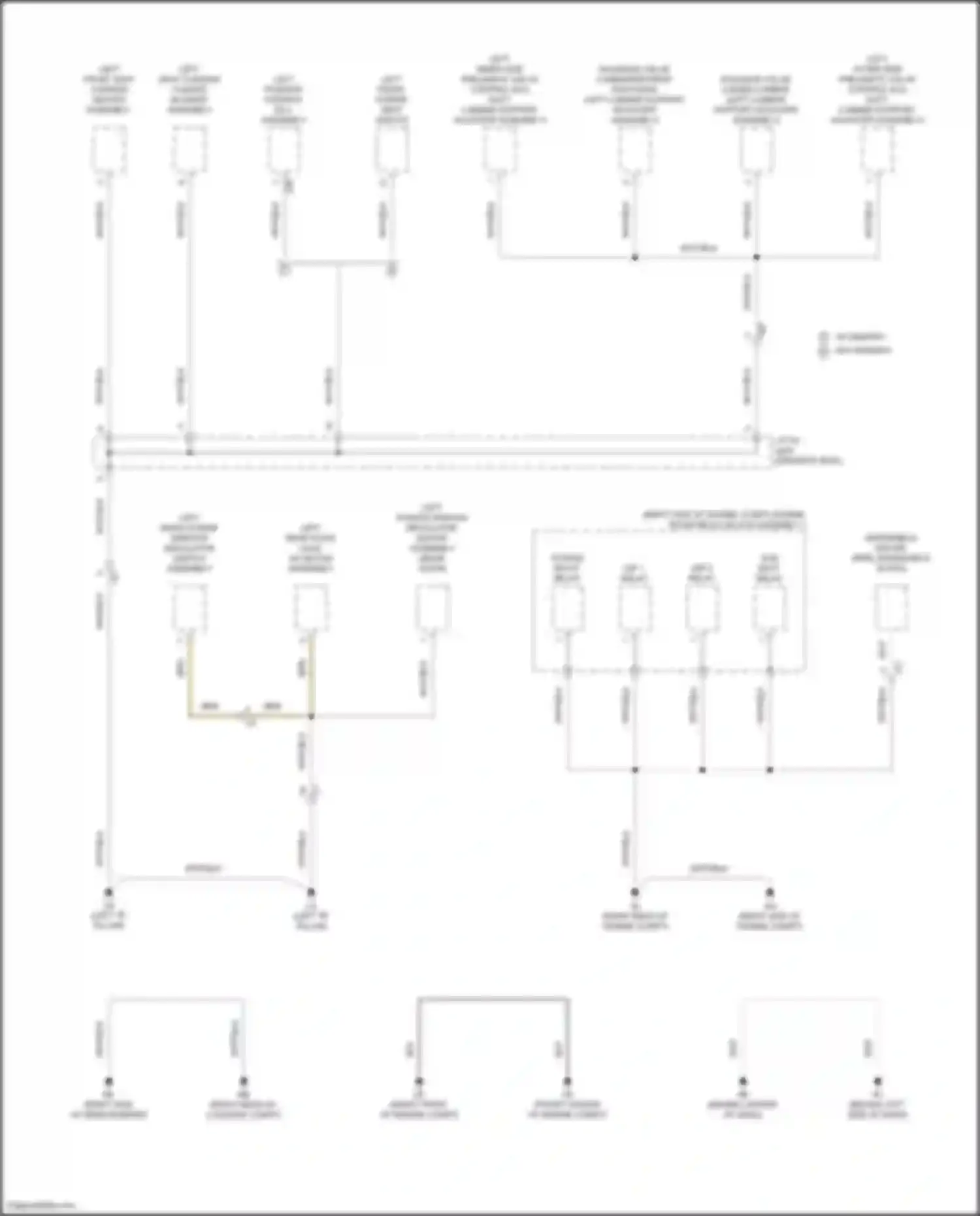 Wiring diagram left position control ecu assembly for Lexus GX J310 (2023-2024) (4 of 8)