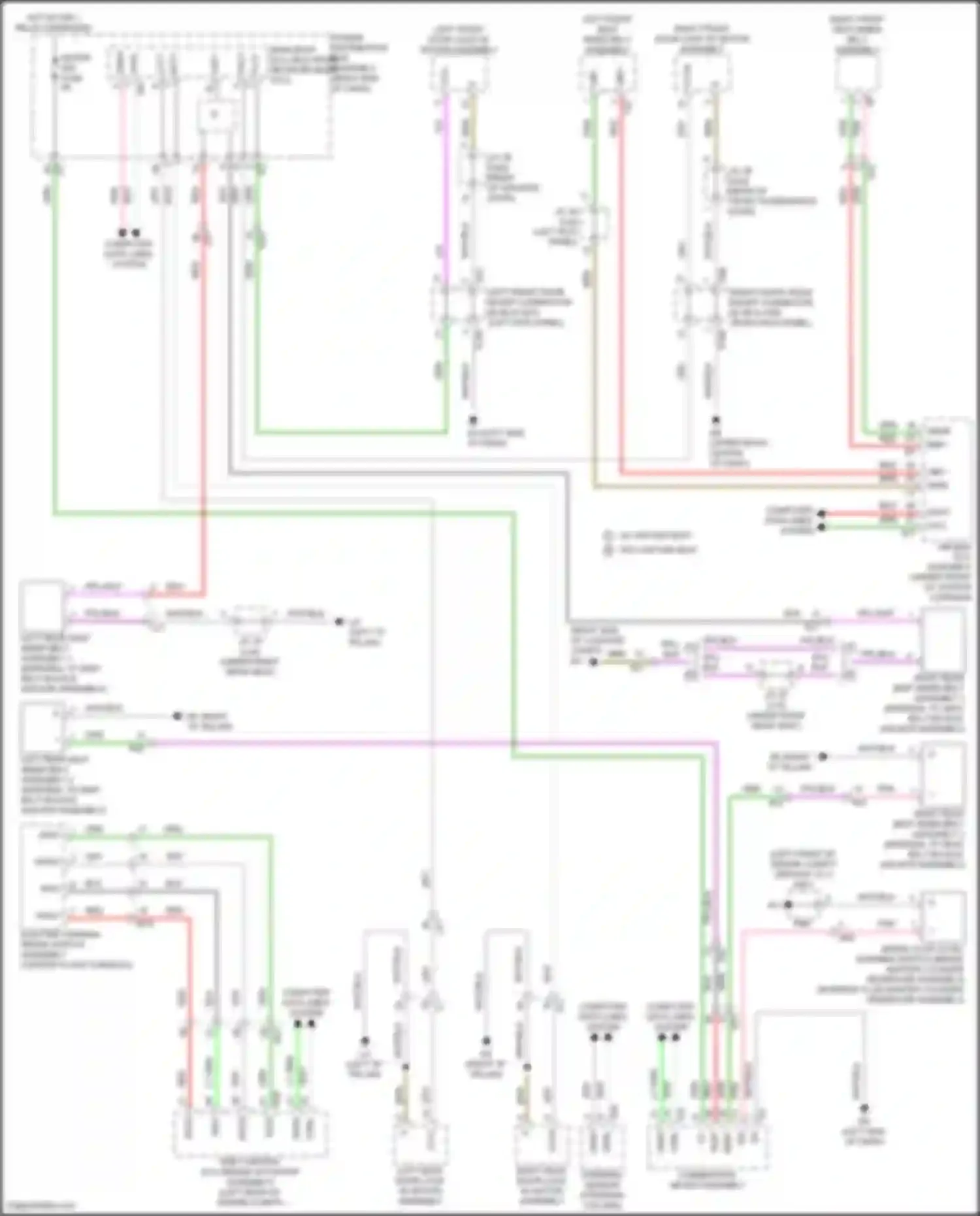 Wiring diagram left rear door lock w/ motor assembly for Lexus GX J310 (2023-2024) (7 of 7)