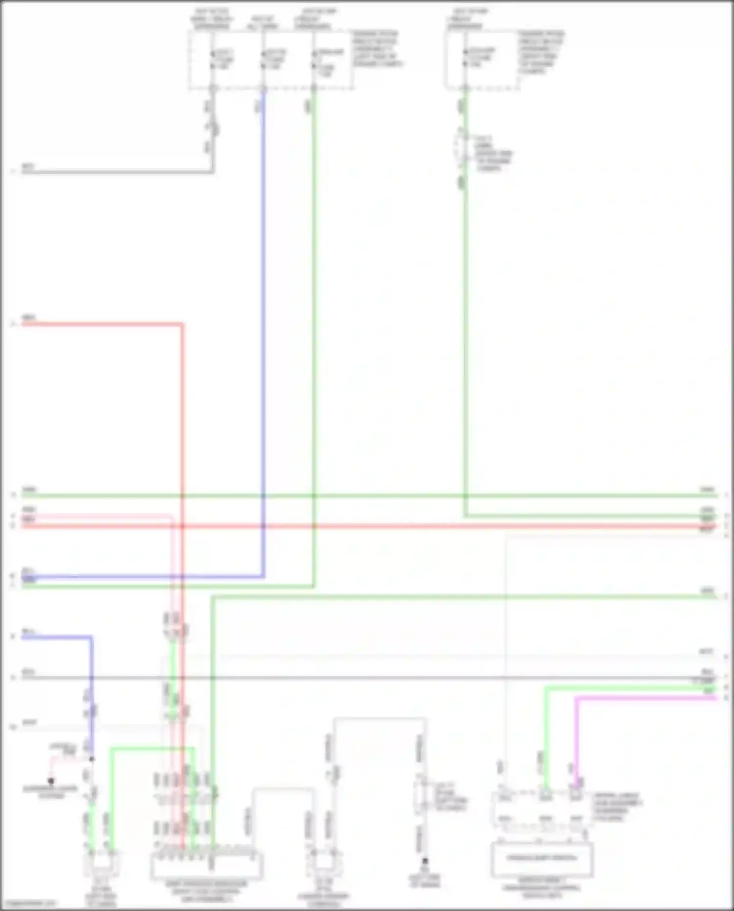 Wiring diagram paddle shift switch for Lexus GX J310 (2023-2024) (1 of 2)