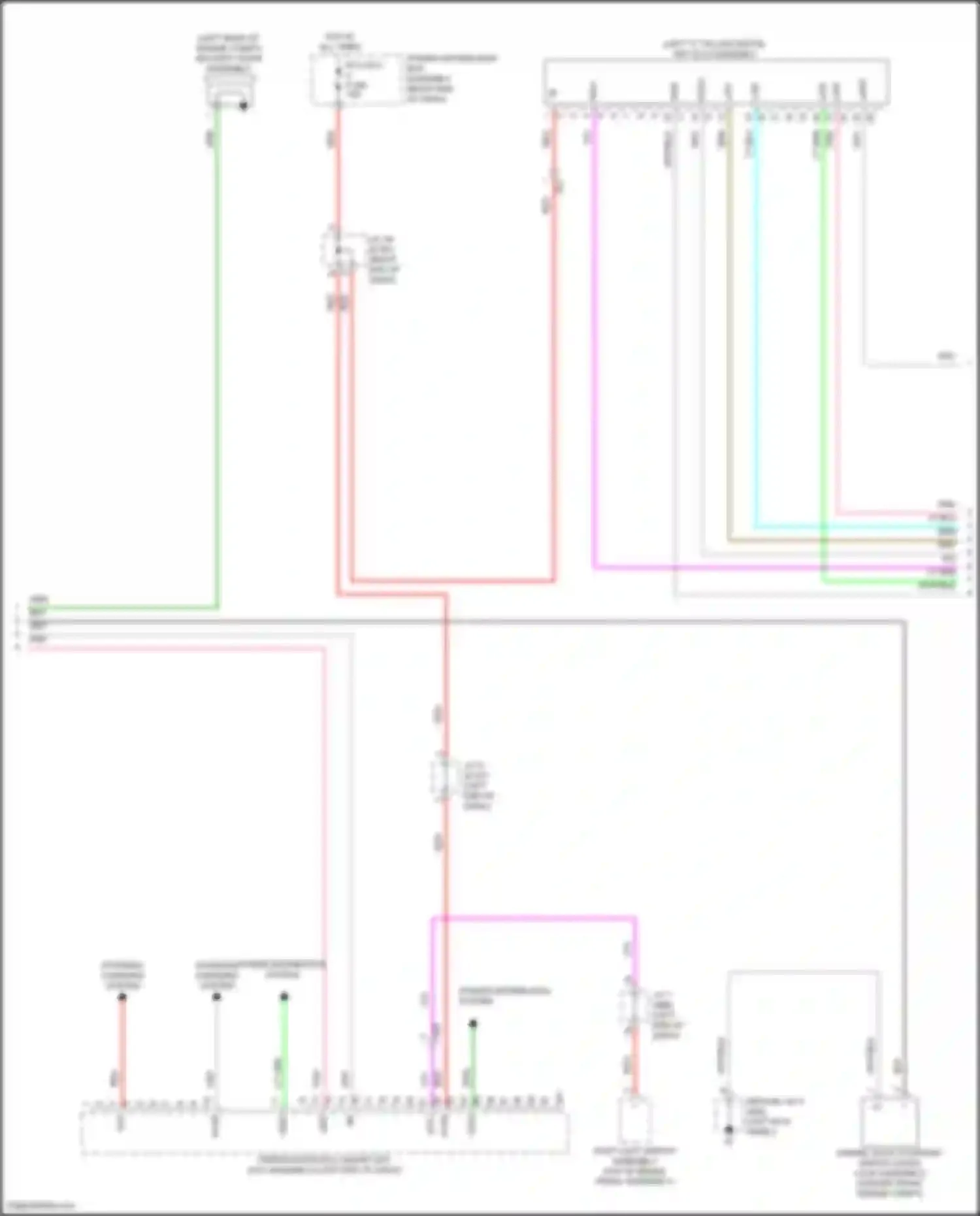 Wiring diagram power distribution system for Lexus GX J310 (2023-2024) (4 of 11)