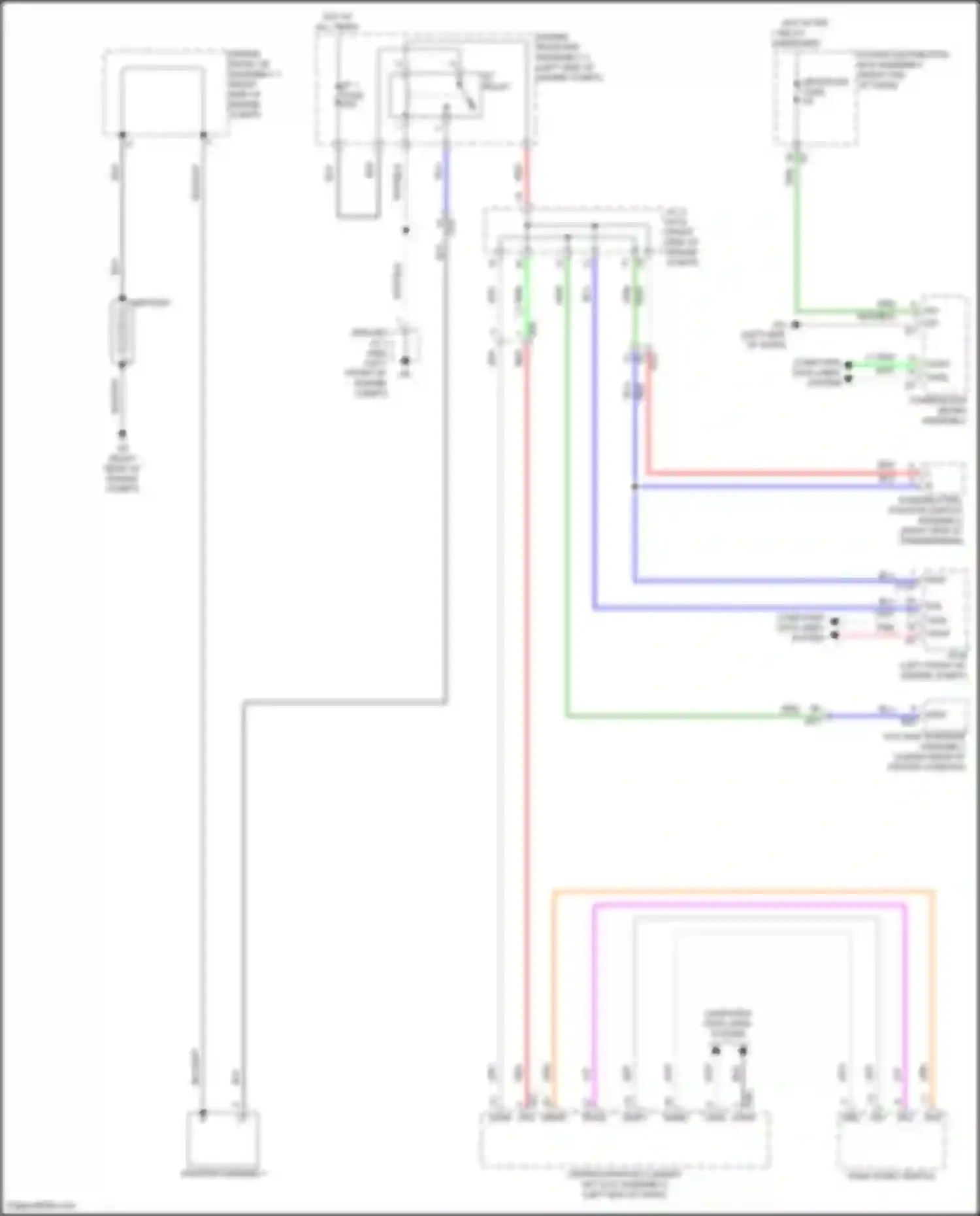 Wiring diagram push start switch for Lexus GX J310 (2023-2024) (4 of 4)