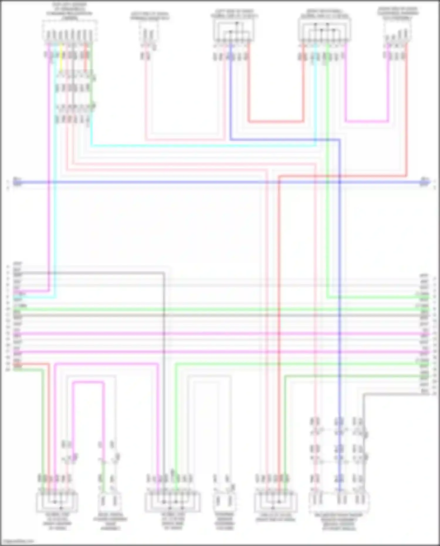 Wiring diagram rack, pinion power steering gear assembly for Lexus GX J310 (2023-2024) (1 of 5)