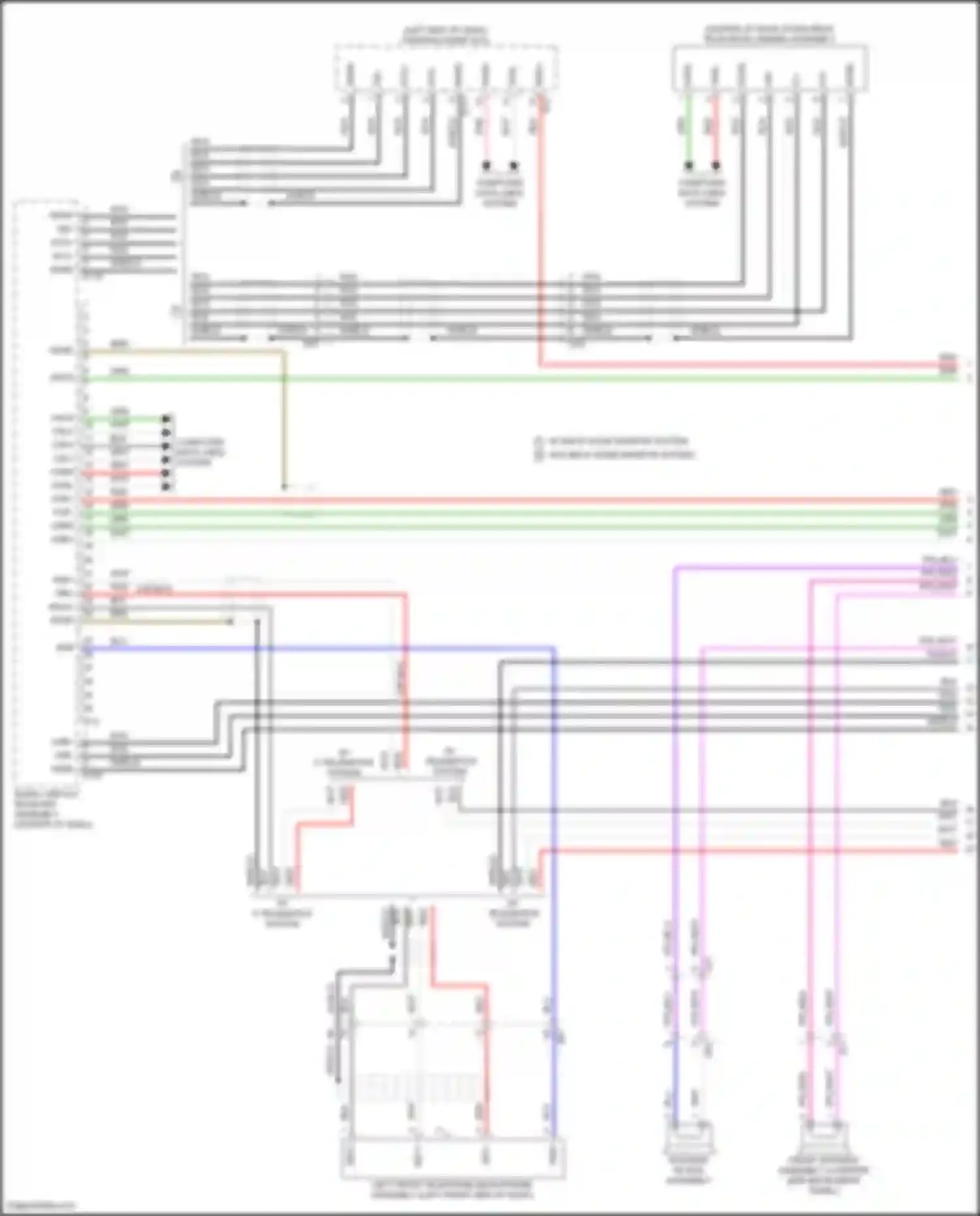 Wiring diagram radio, display receiver assembly for Lexus GX J310 (2023-2024) (9 of 15)